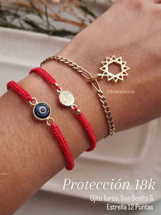 Dije Estrella 12 Puntas - Oro 18k