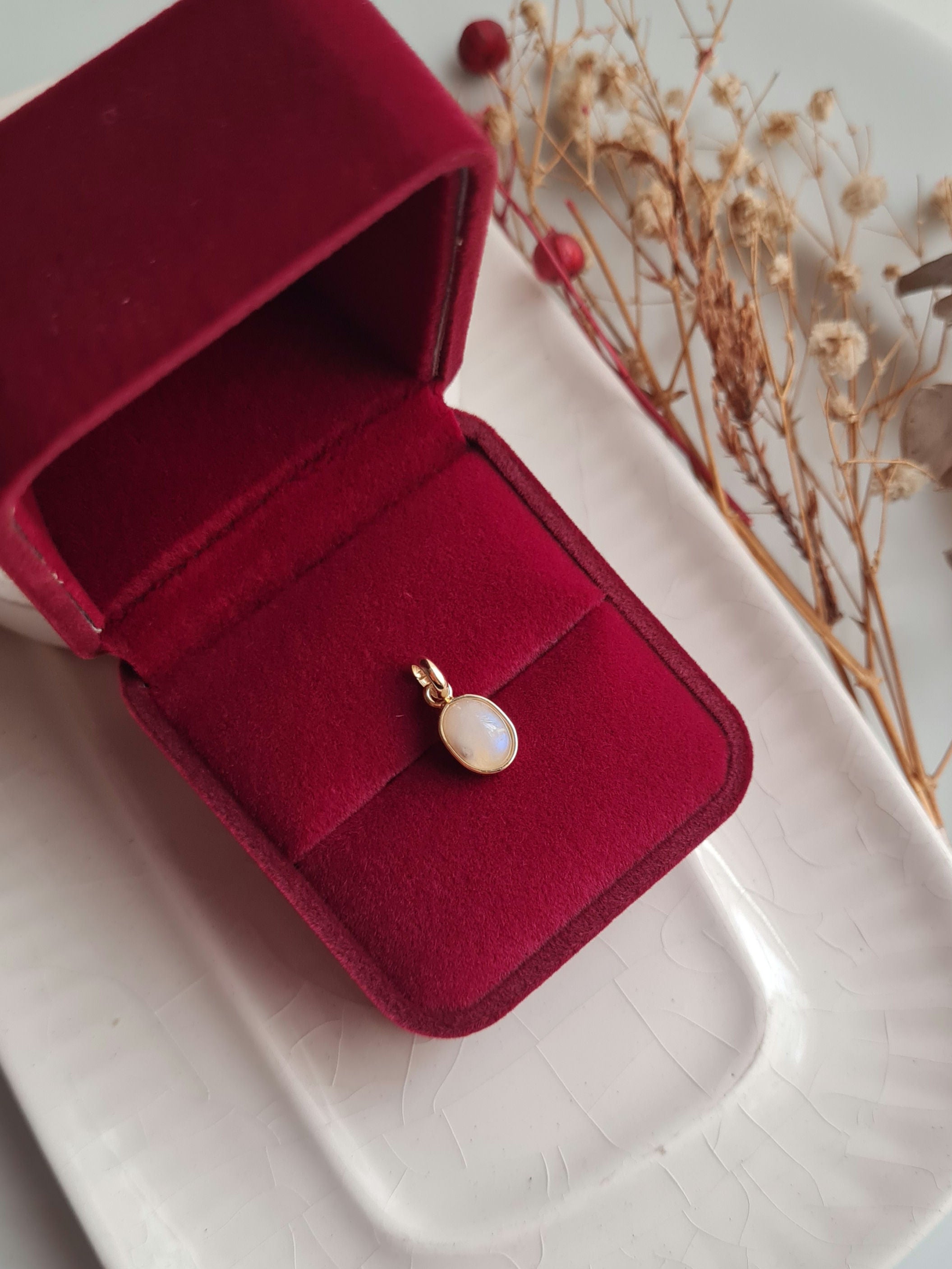 Dije Piedra Luna - Oro 18k