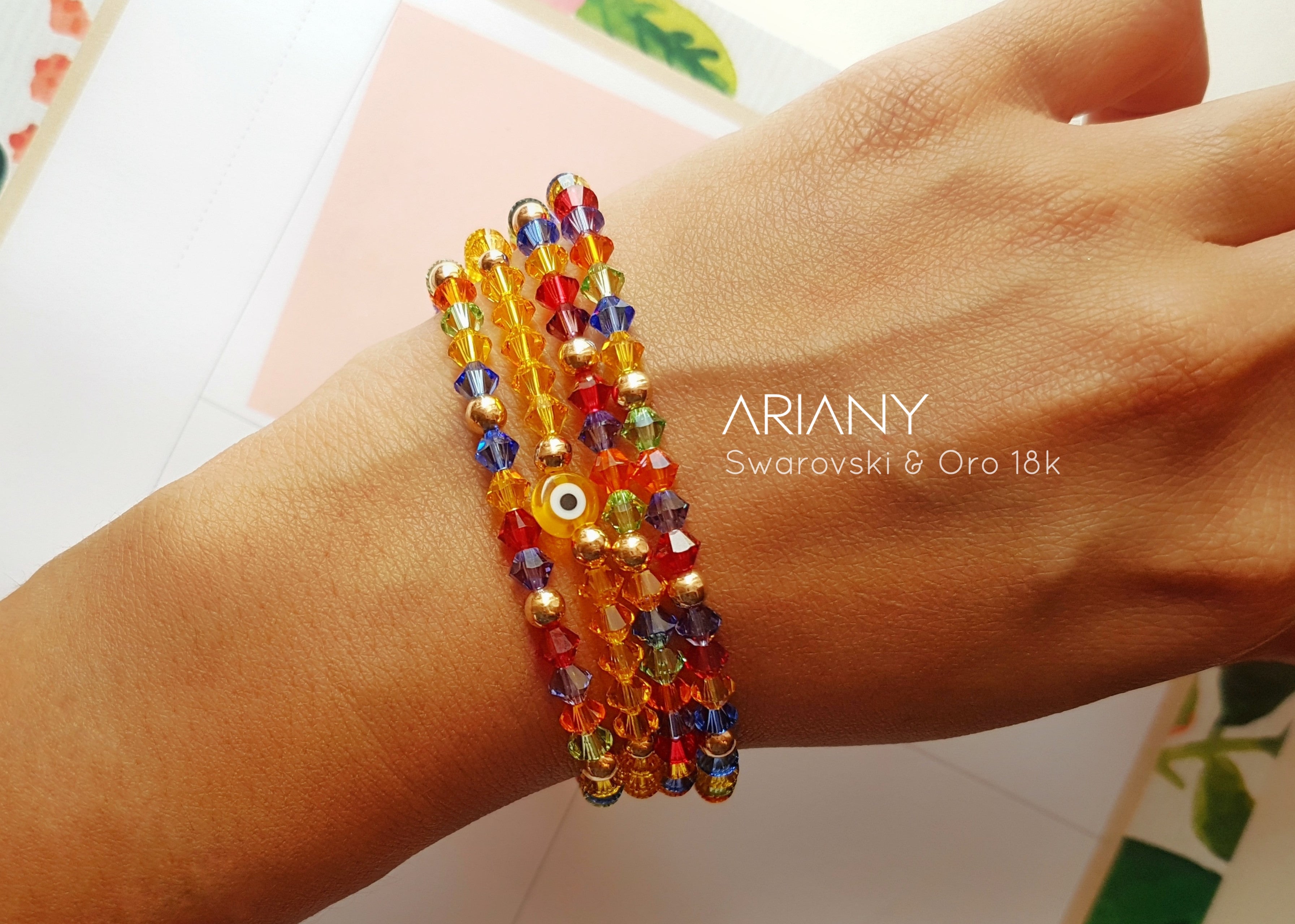 Pulsera The Golden Hour Swarovski - Oro 18k