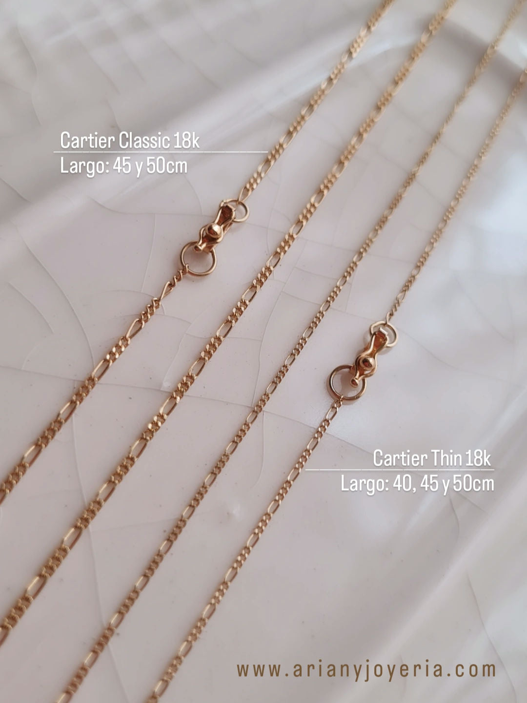 Cadena Cartier Classic - Oro 18k