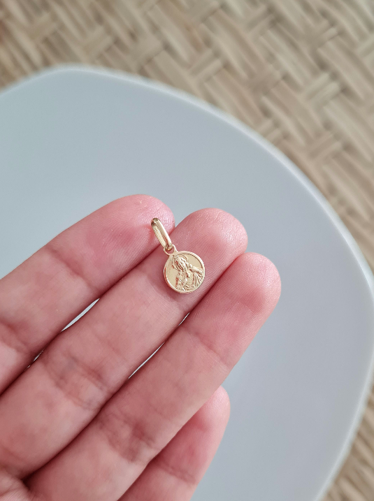 Dije Escapulario Mini - Oro 18k
