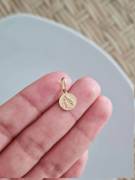 Dije Escapulario Mini - Oro 18k
