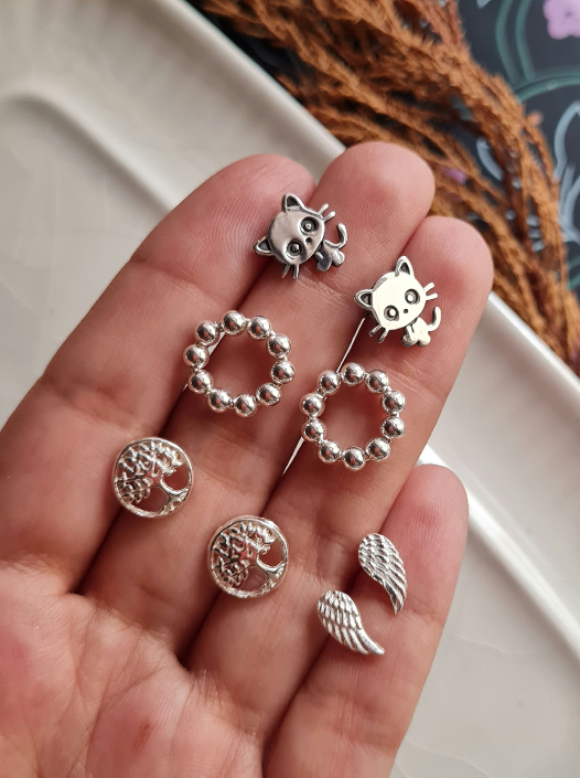 Aretes Chococat - Plata 950