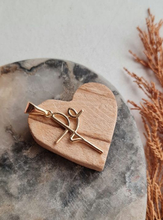 Dije Fe - Plata 925 Micrada Oro 18k