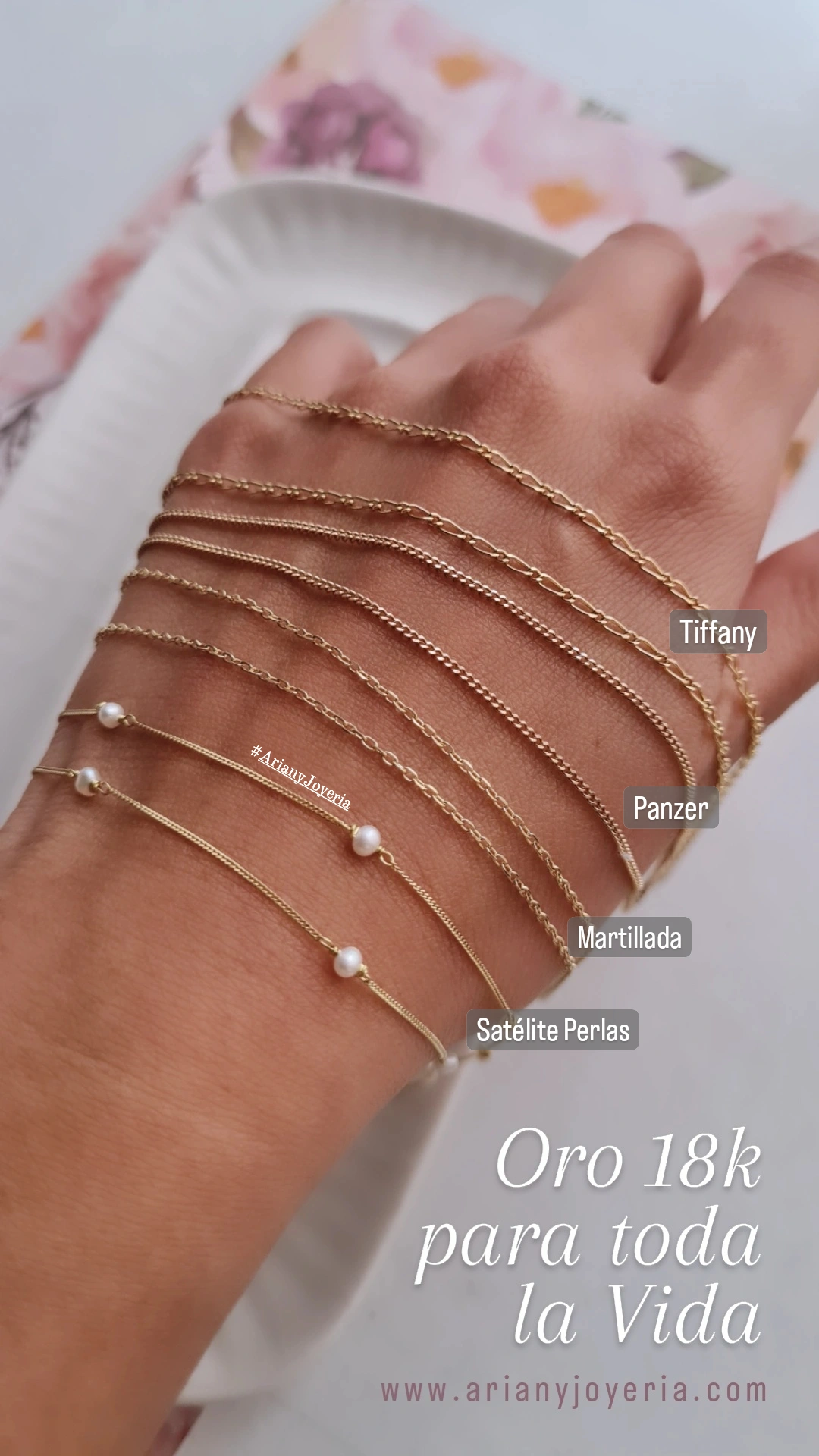 Cadena Panzer Classic - Oro 18k