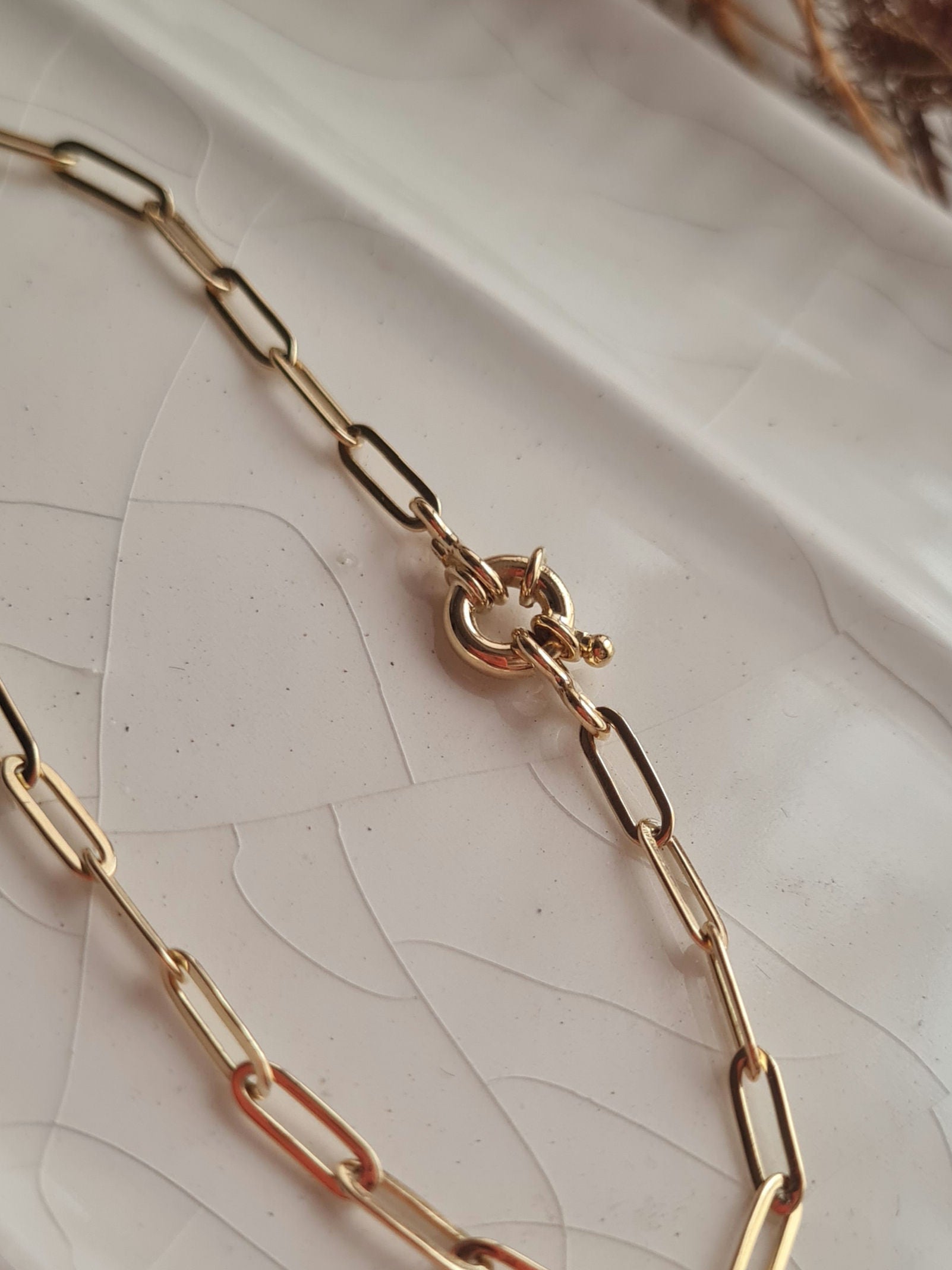 Pulsera Clip Thin - Oro 18k