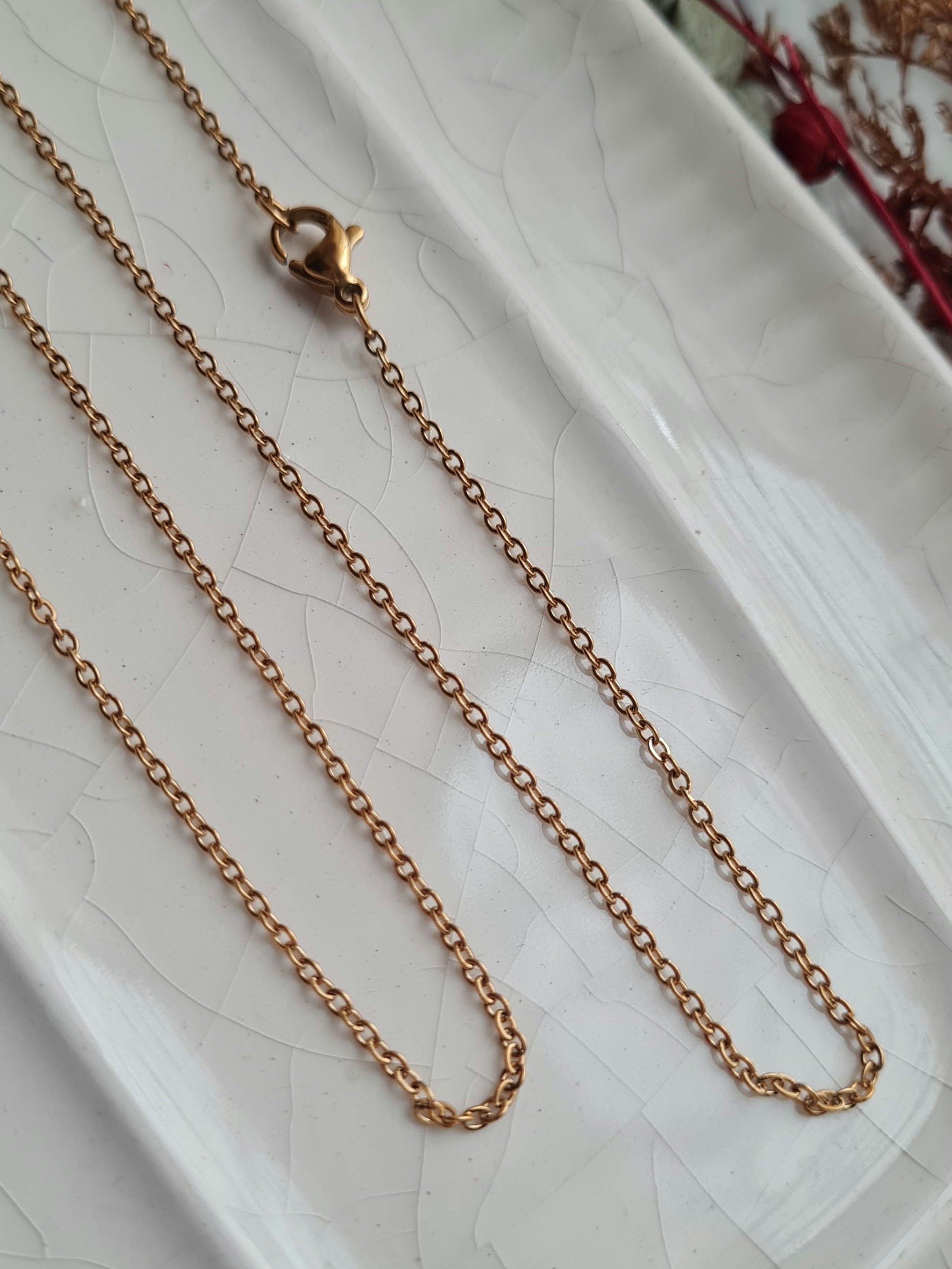 Cadena Martillada - Golden
