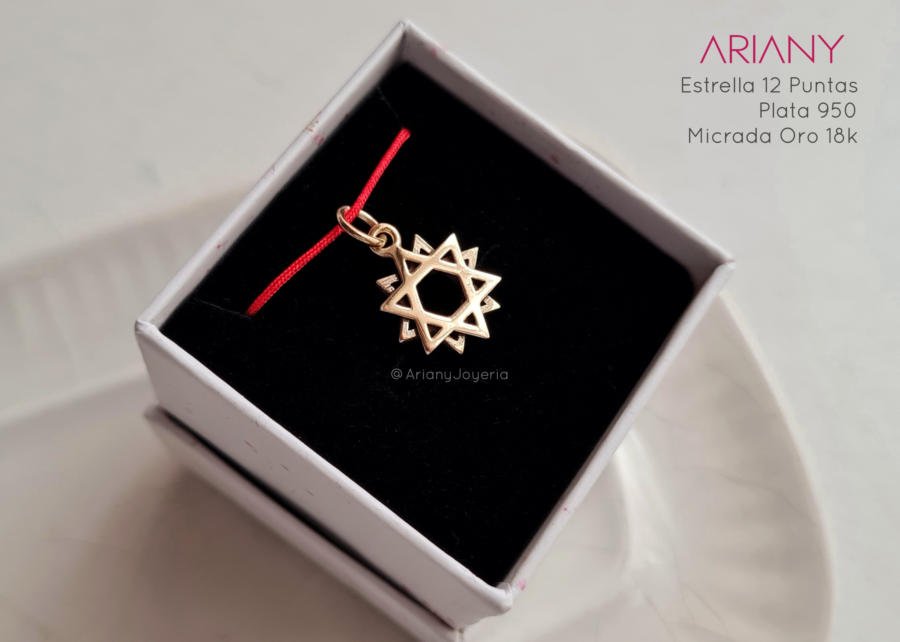 Dije Estrella 12 Puntas - P950 Micrada 18k