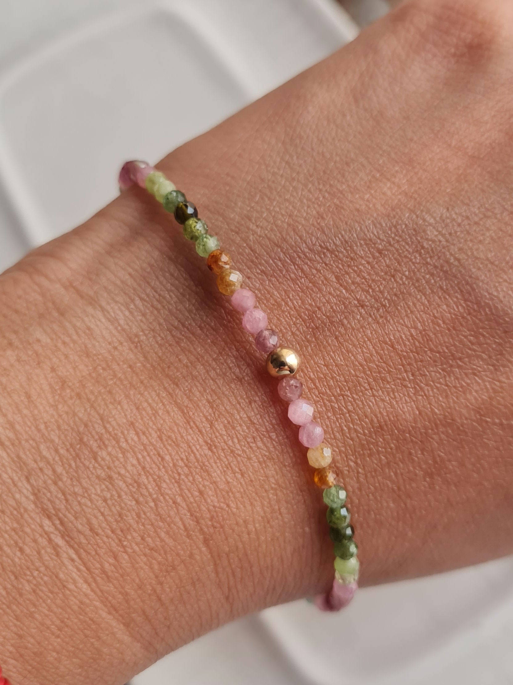 Pulsera Turmalinas "Amor & Merecimiento" - Oro 18k