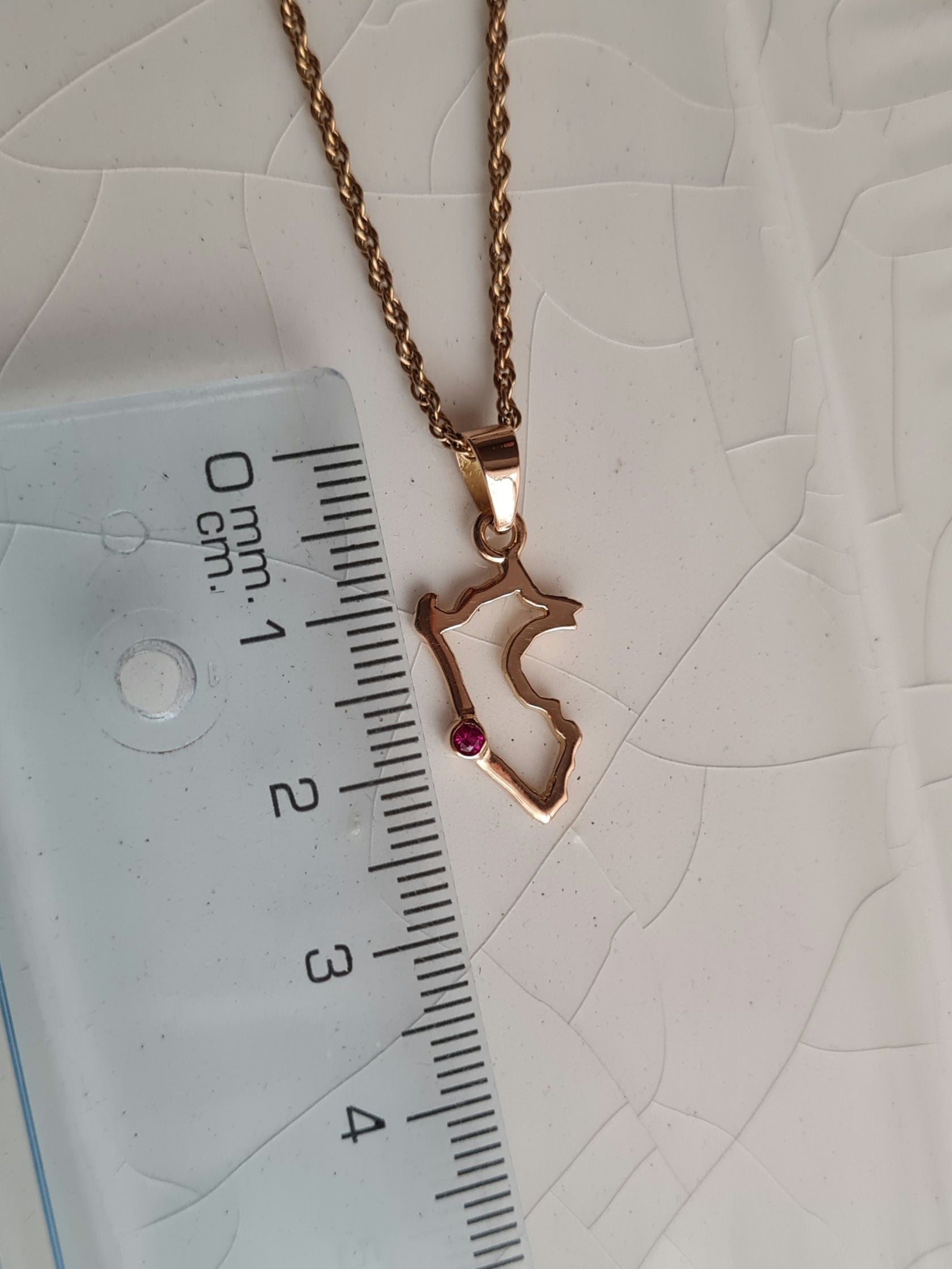 Dije Mapa Peru - Oro 18k