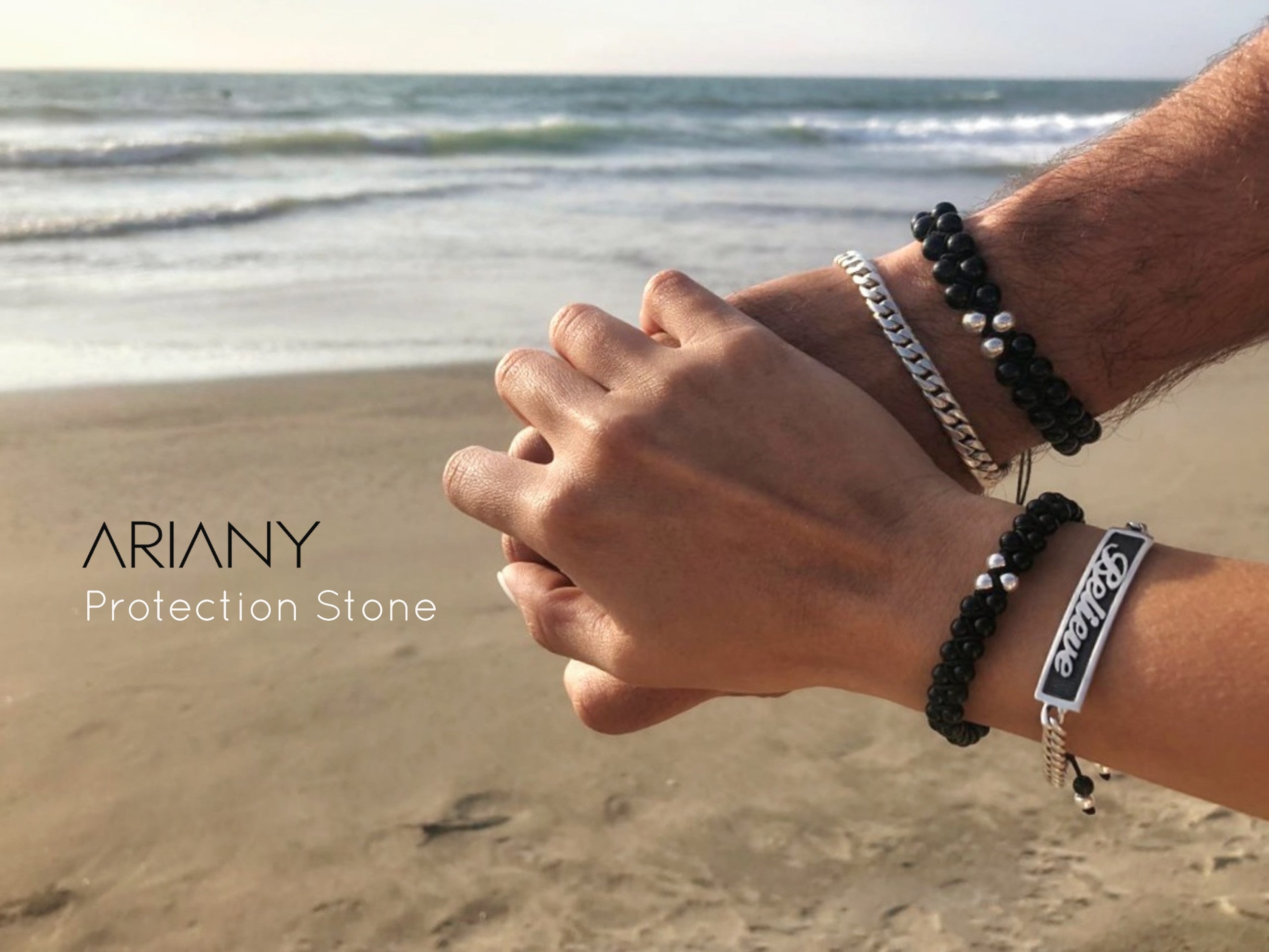 Pack 2 Pulseras Onix 33 - Plata 950