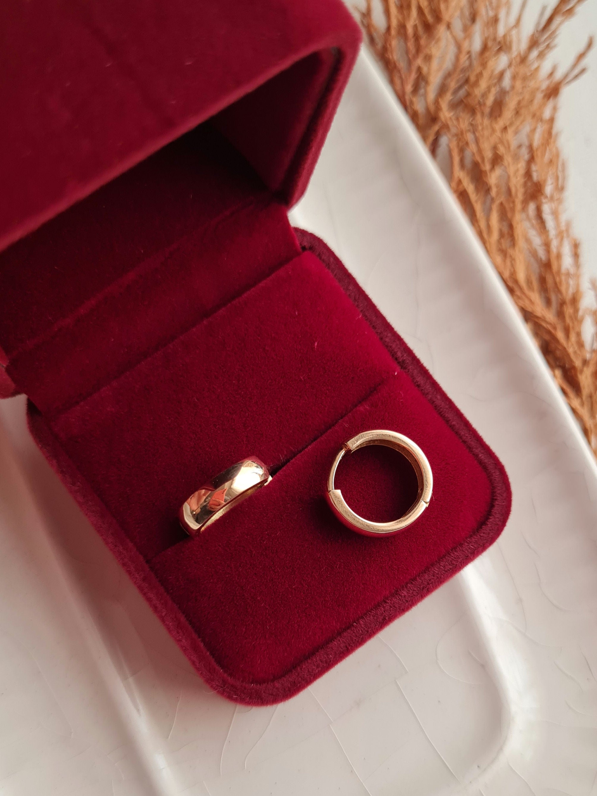 Argollas Encajonadas - Oro 18k