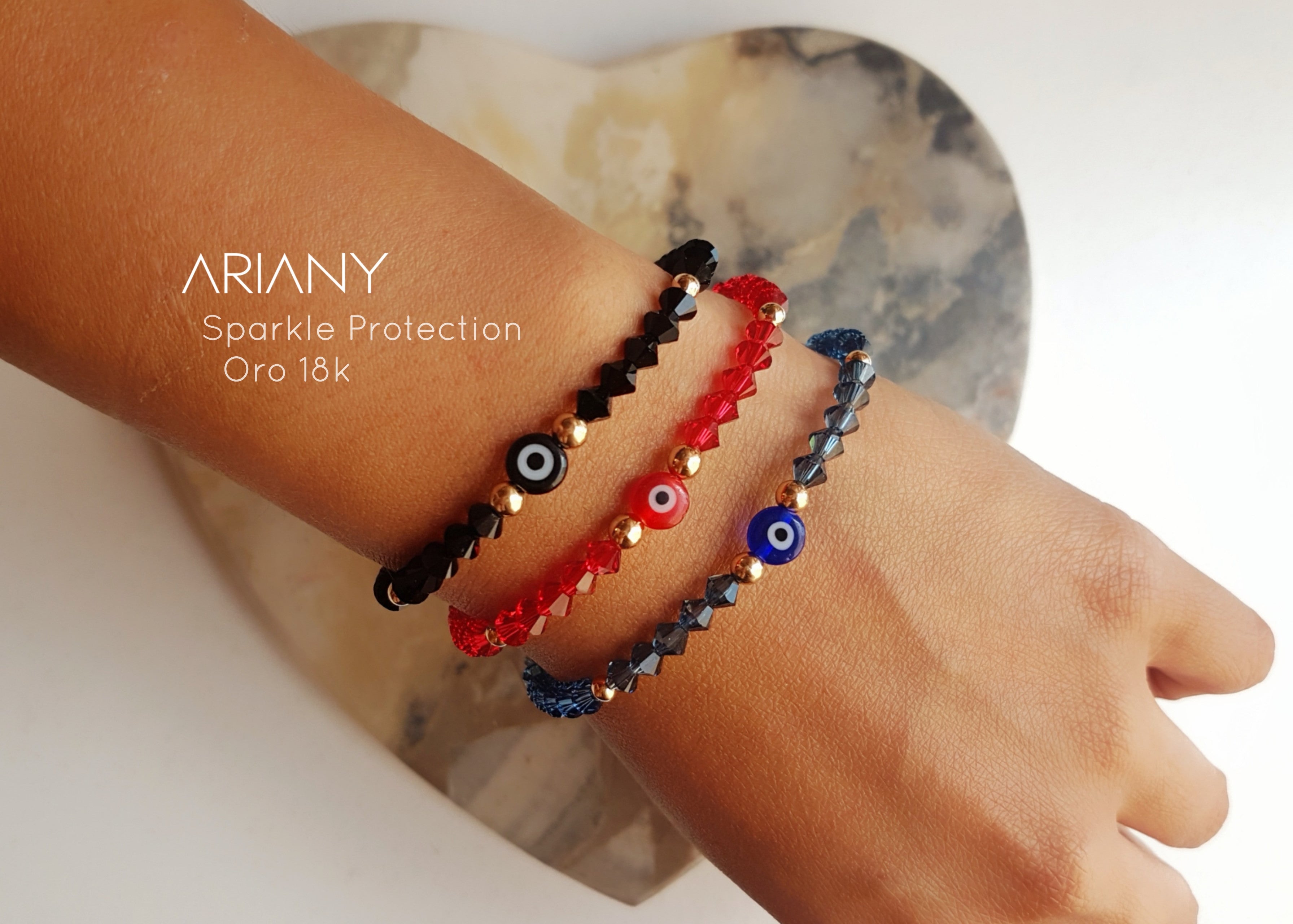 Pulsera Ojo Turco Swarovski - Oro 18k
