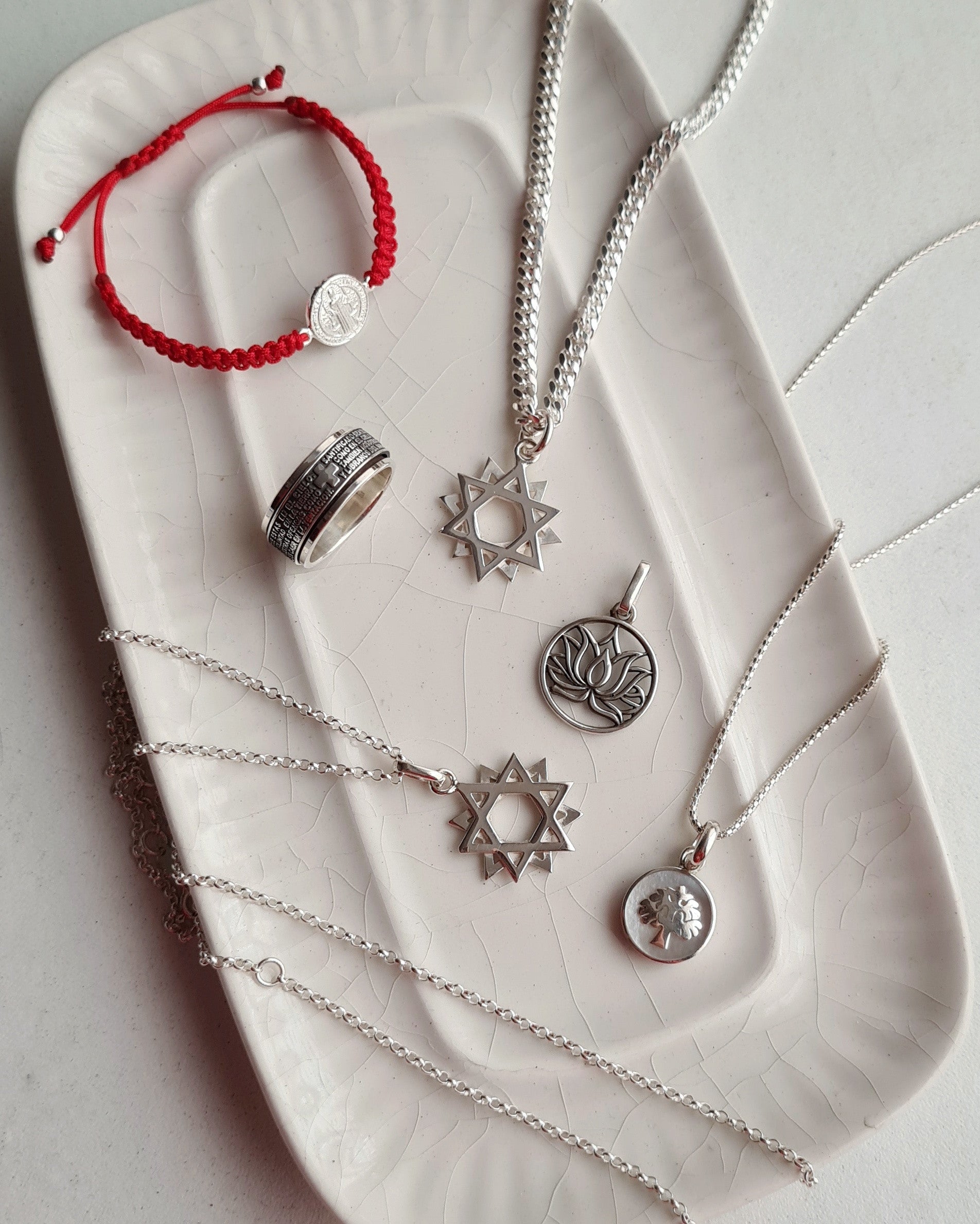 Cadena Cartier/Tiffany & Estrella 12 Puntas - P925/950