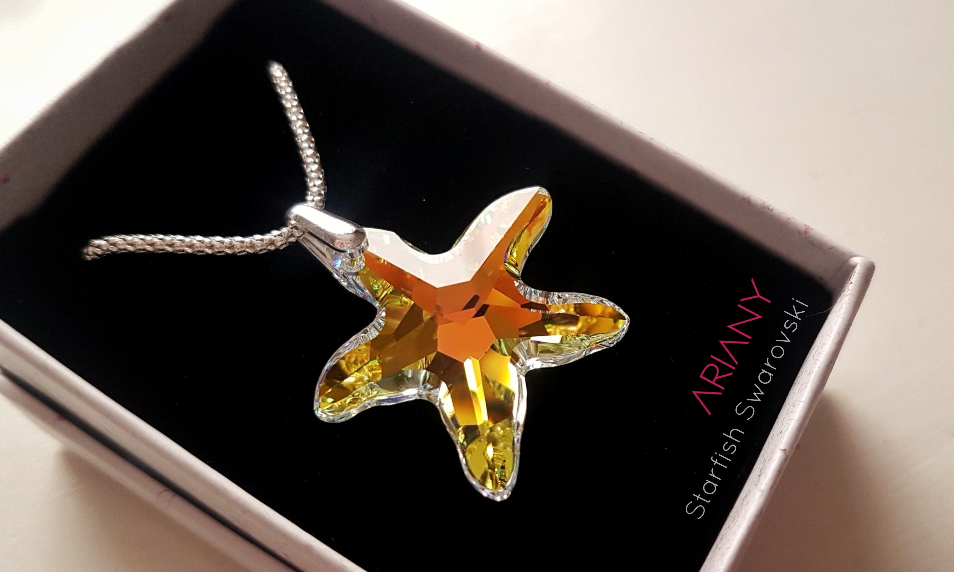 Starfish Swarovski Northern Lights - Plata 925/950