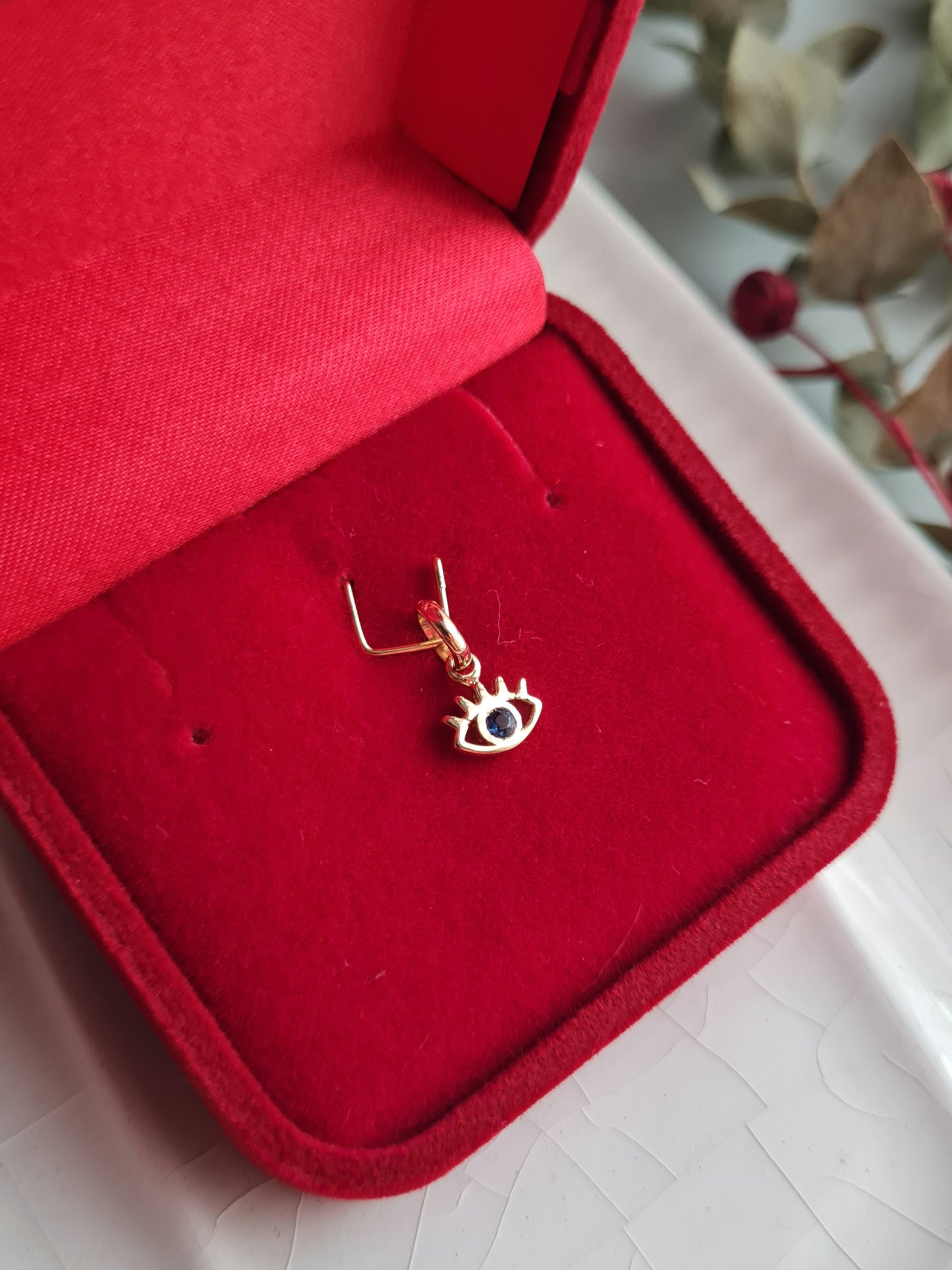 Dije Ojo Turco Charm - Oro 18k