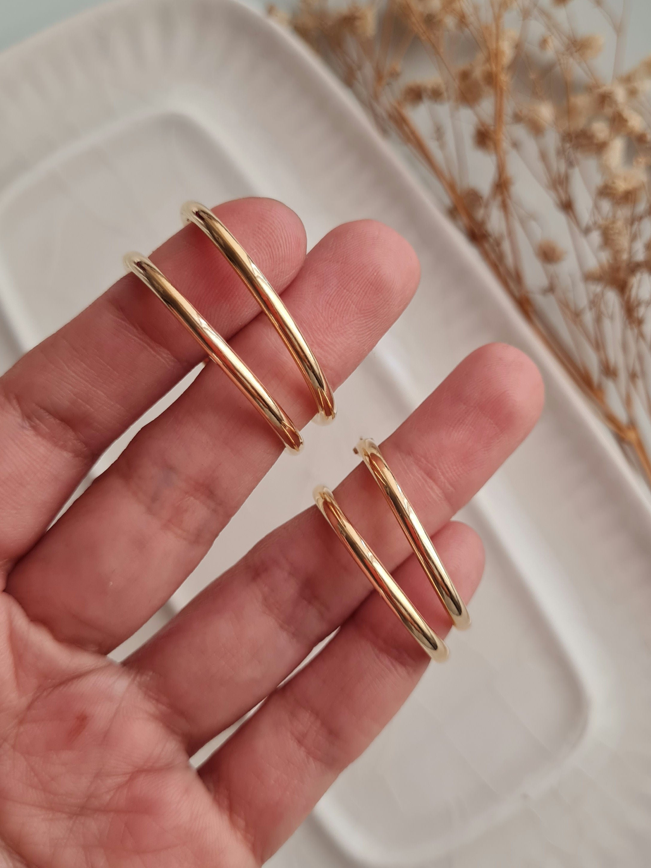 Argollas Básicas - P950 Gold