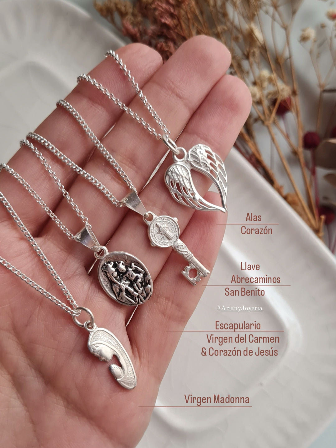 Cadena Alas Corazon - P925/950