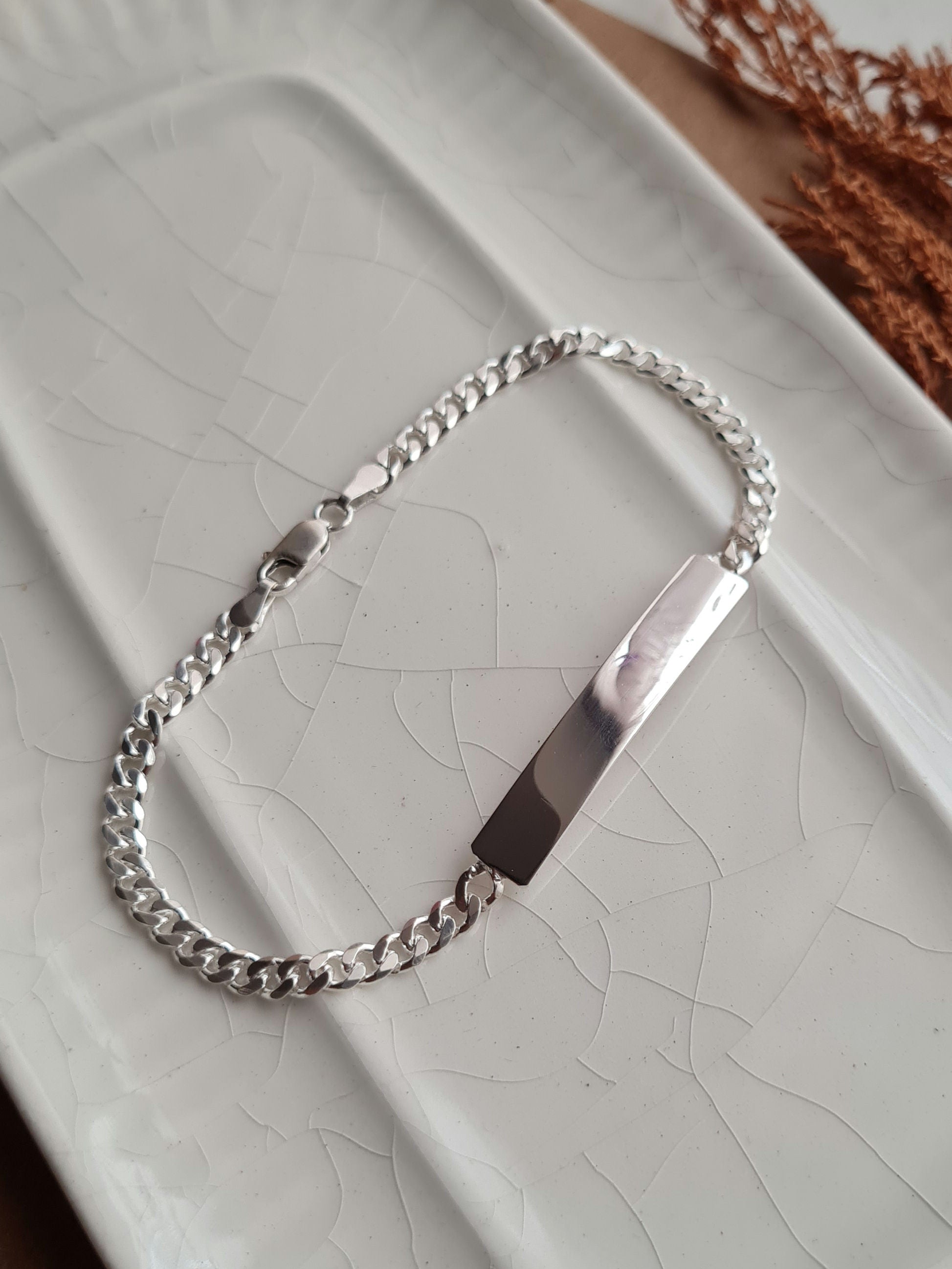 Pulsera Esclava Rectangular - Plata 925