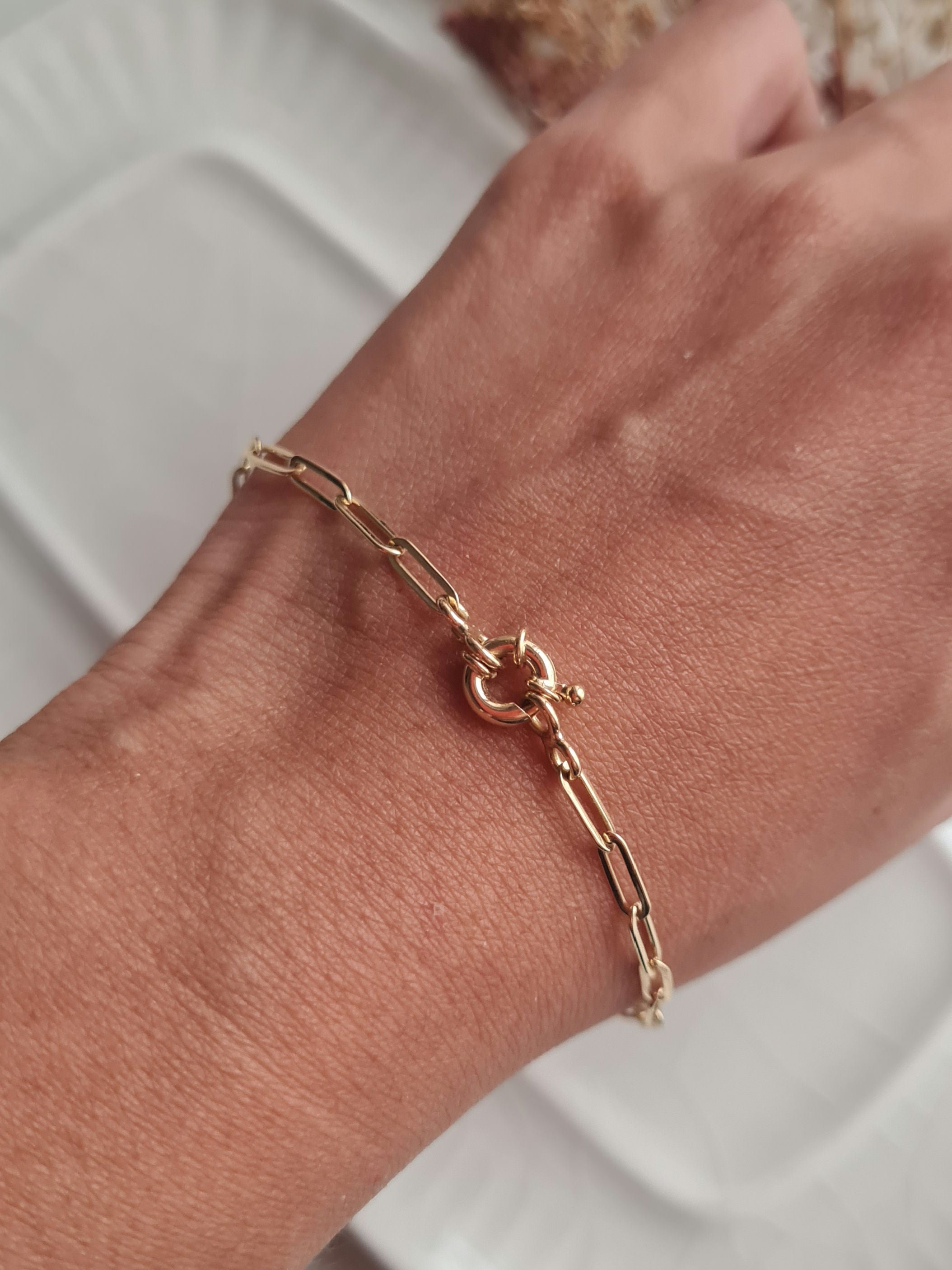 Pulsera Clip Thin - Oro 18k