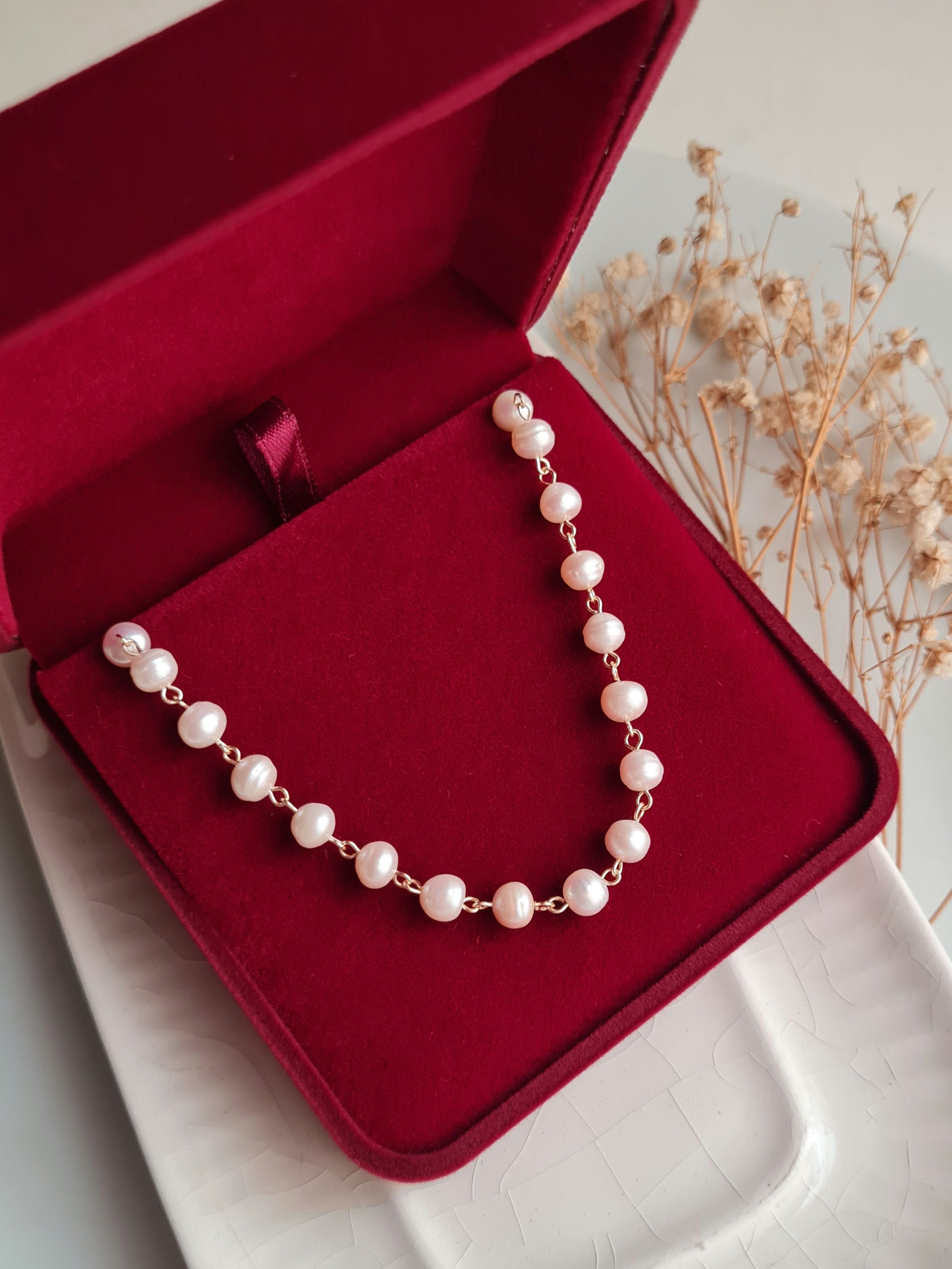Gargantilla Perlas Engarzadas - GF 14k