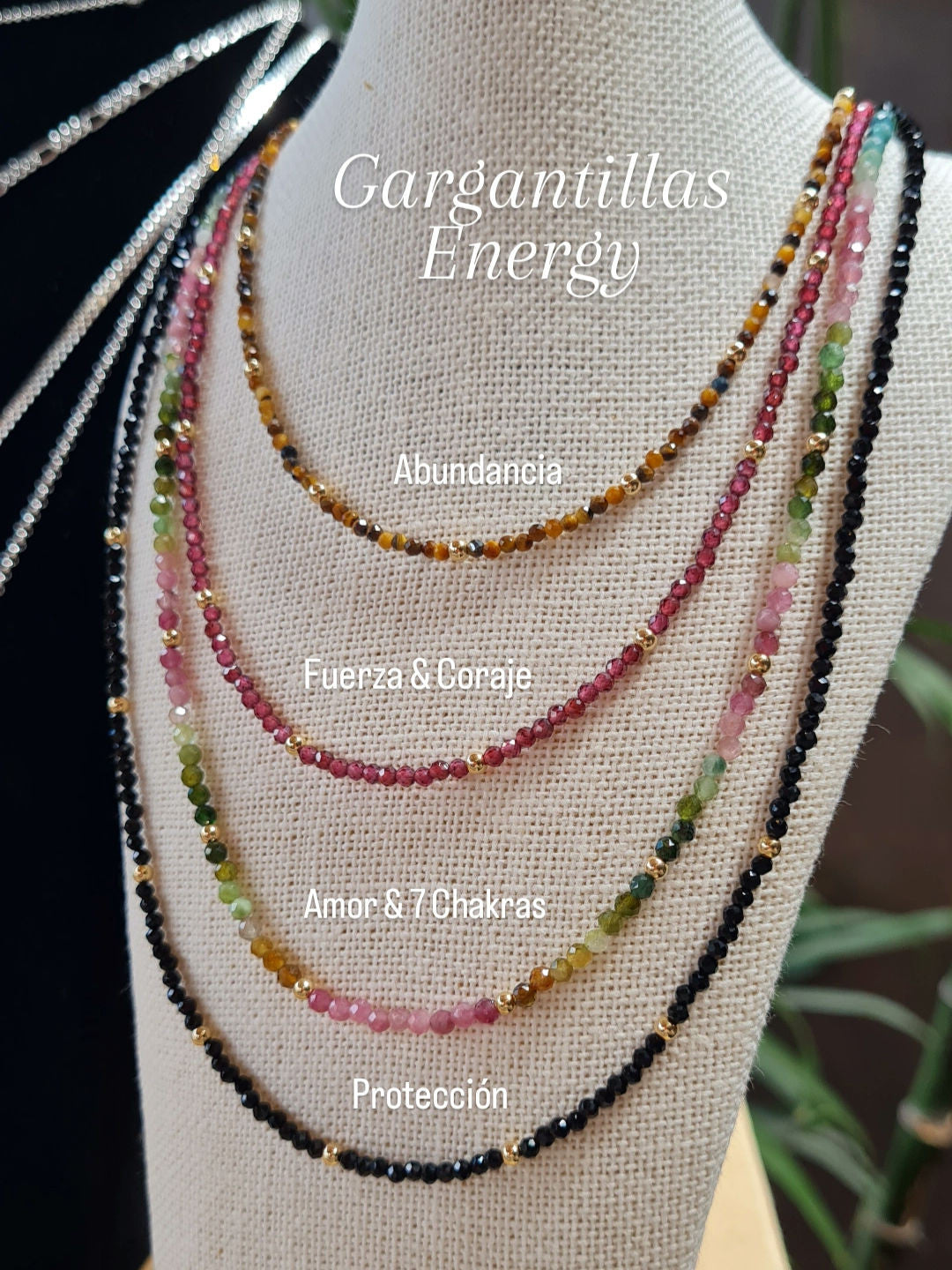 Gargantilla Piedras Naturales Energy - GF 14k