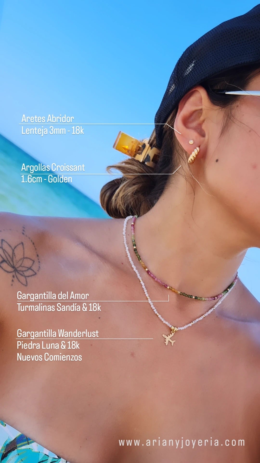 Aretes Abridor Bebe Recien Nacida - Oro 18k