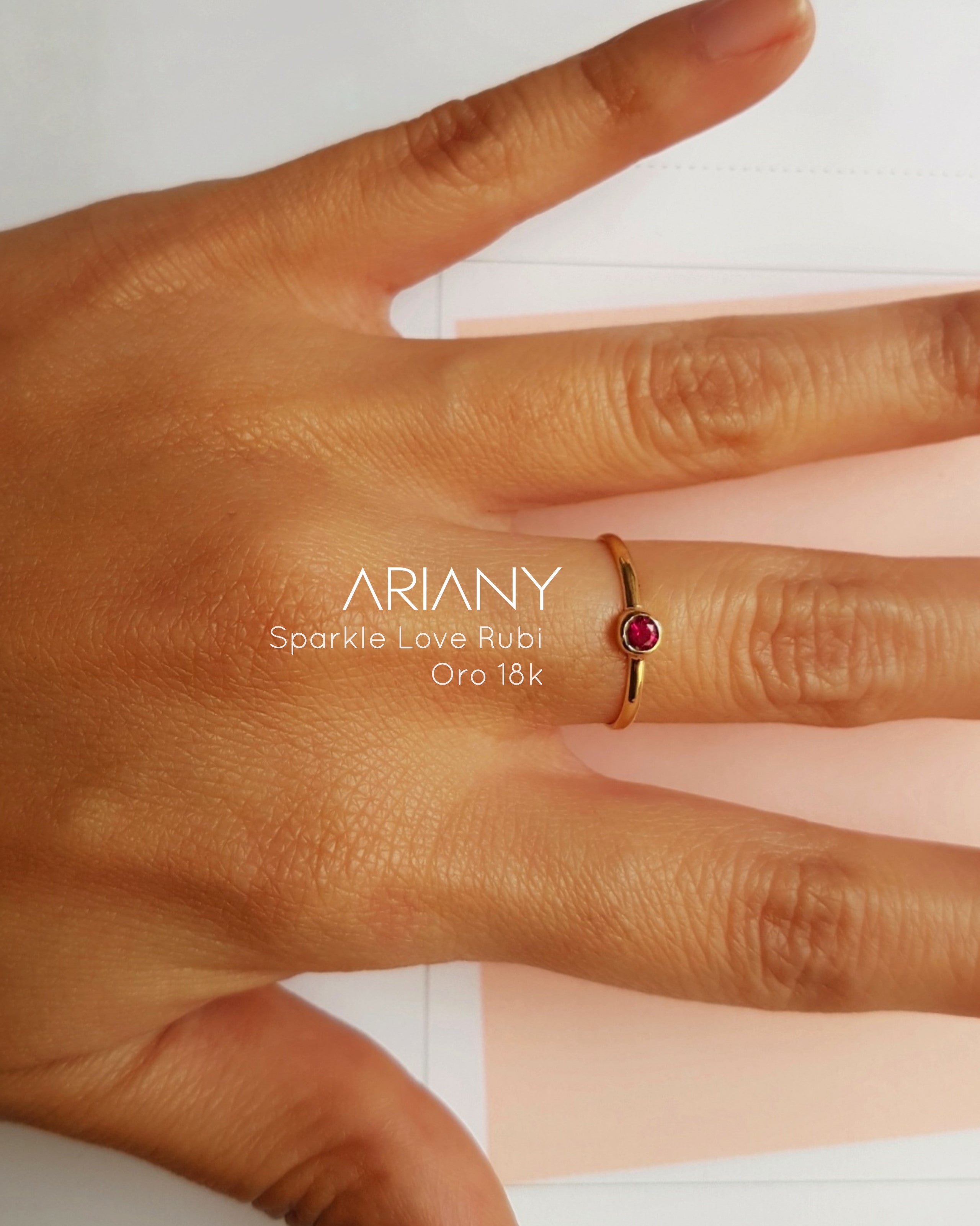 Anillo Rubi Sparkle  - Oro 18k