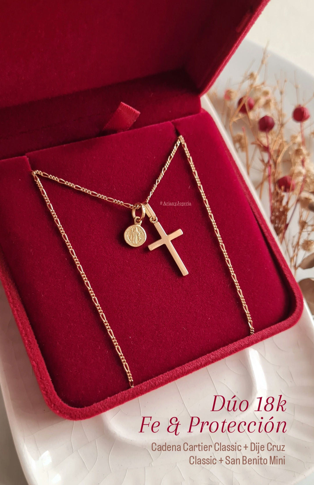 Dije Cruz Classic - Oro 18k