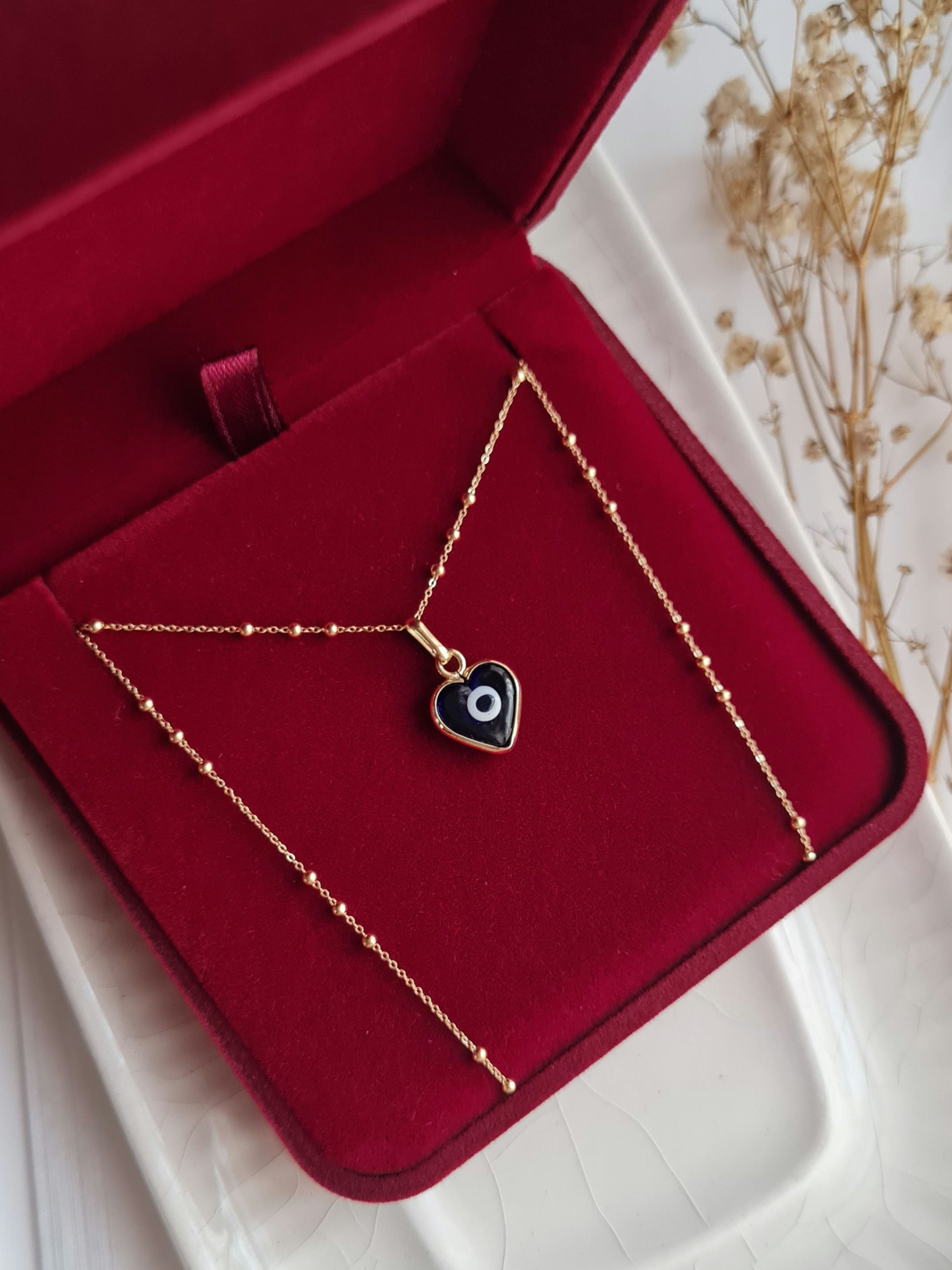 Dije Ojo Turco Corazon - Oro 18k