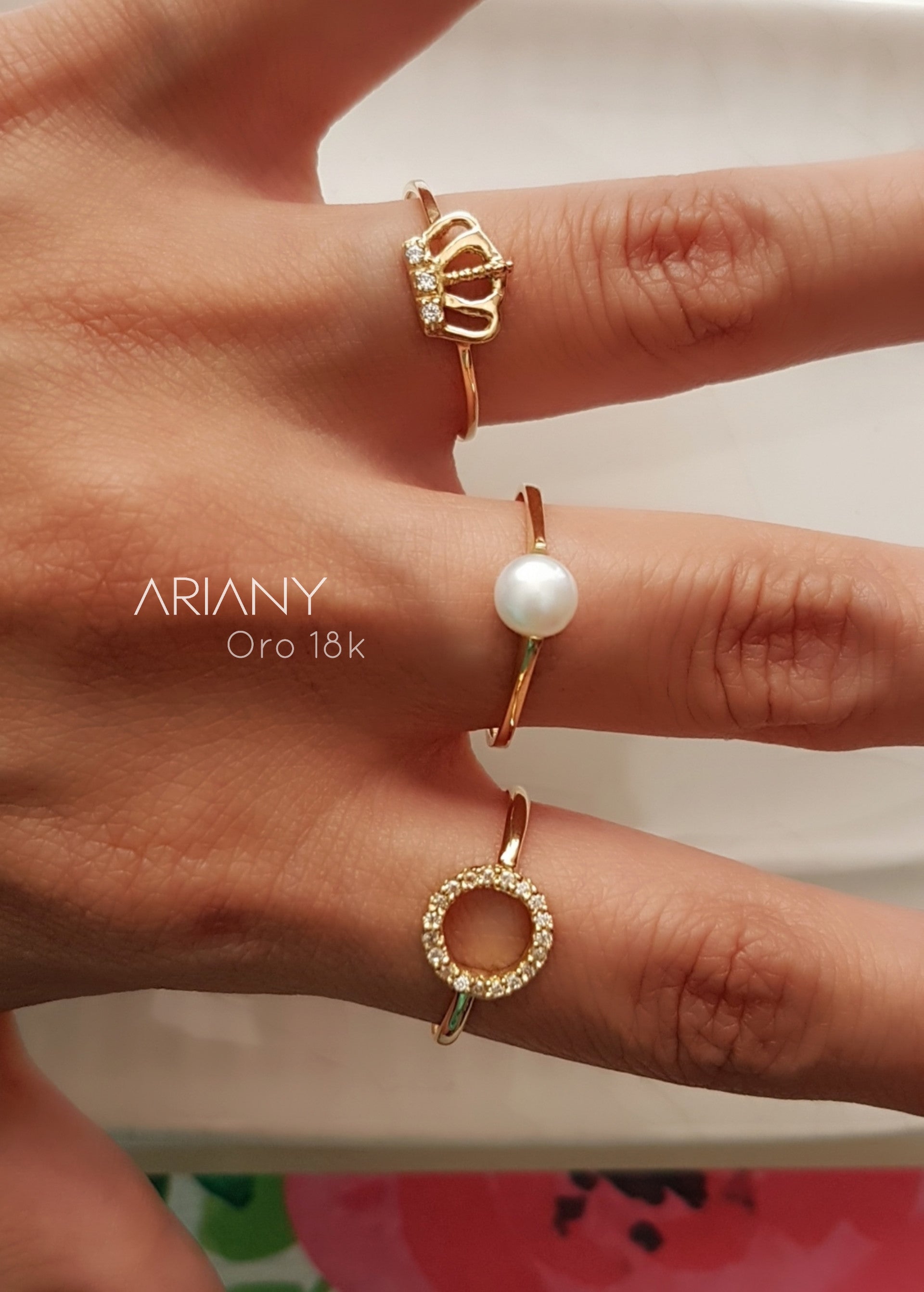 Anillo Perla Clasico - Oro 18k