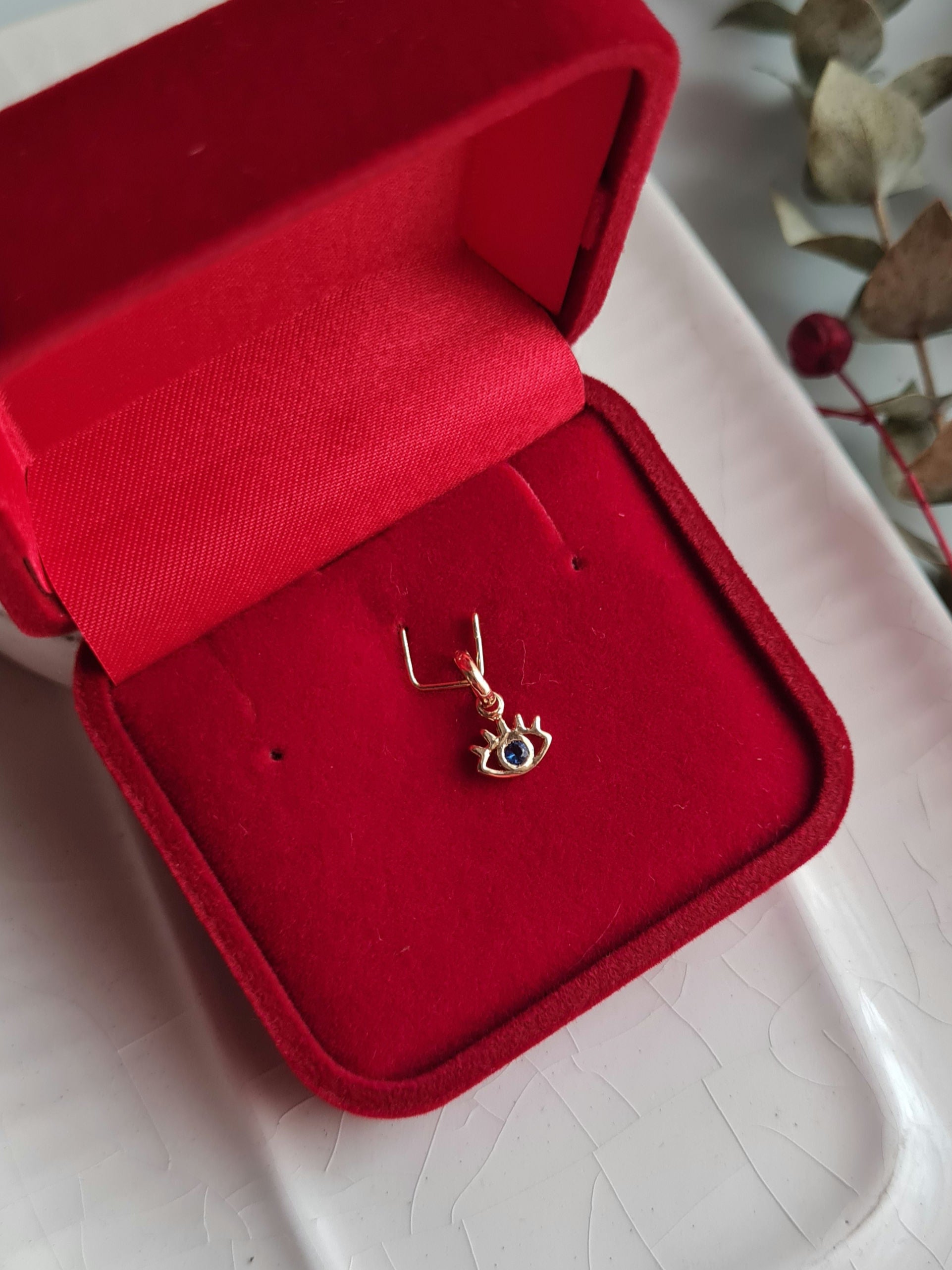 Dije Ojo Turco Charm - Oro 18k