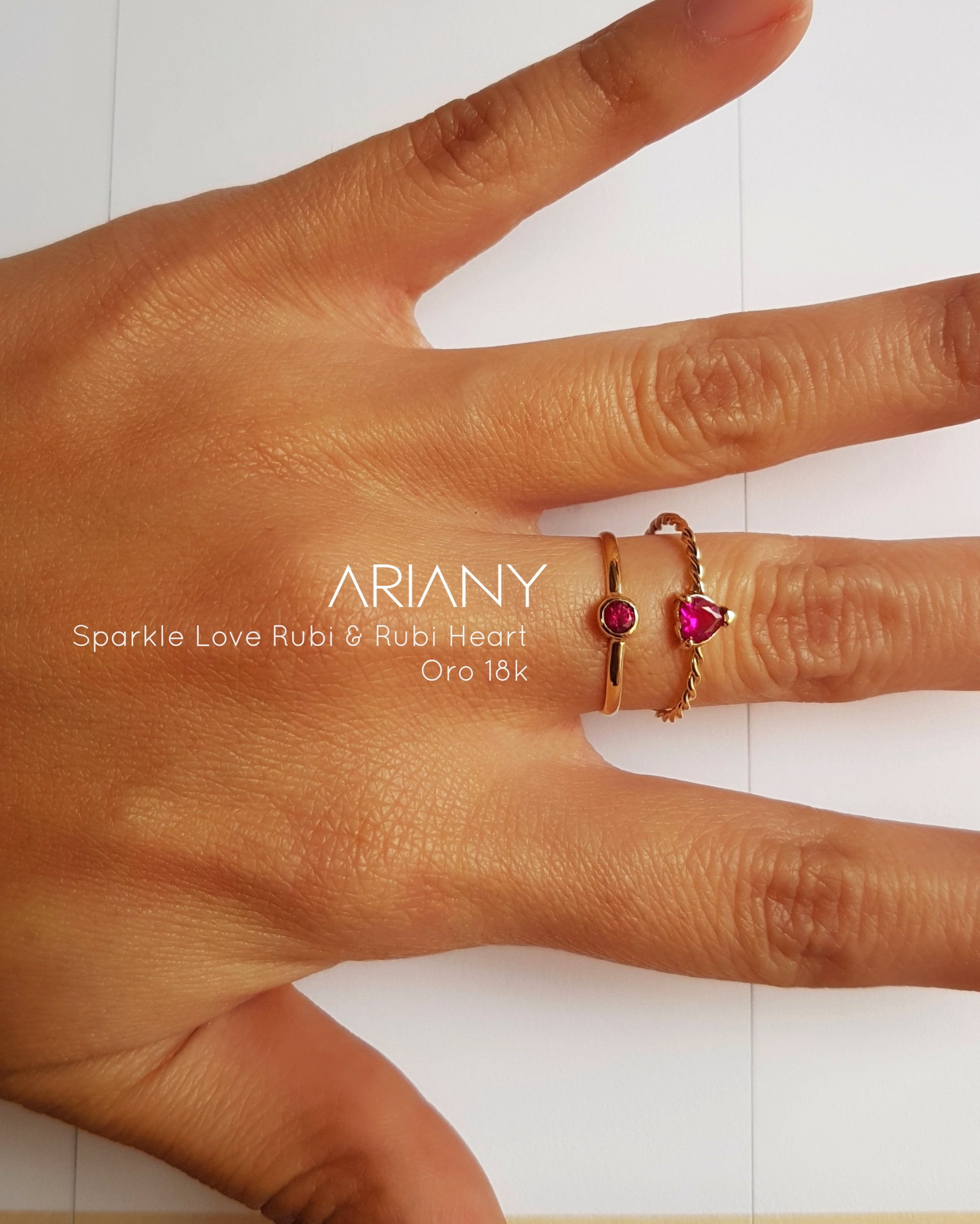Anillo Rubi Sparkle  - Oro 18k
