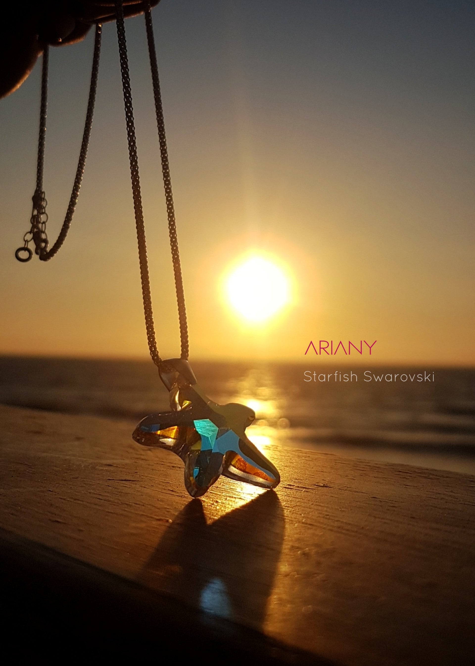 Starfish Swarovski Northern Lights - Plata 925/950