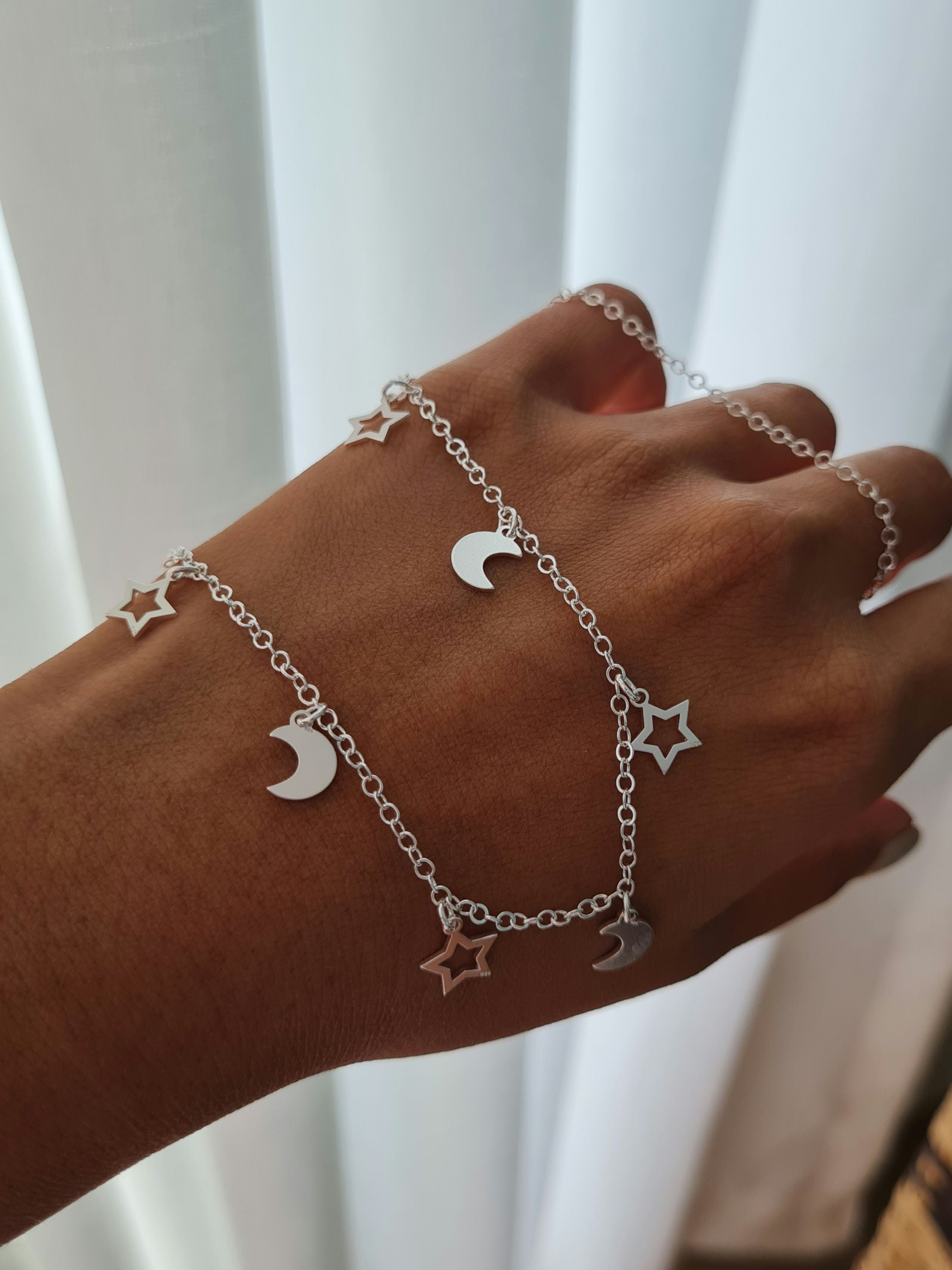 Cadena Estrellas & Lunas - P925