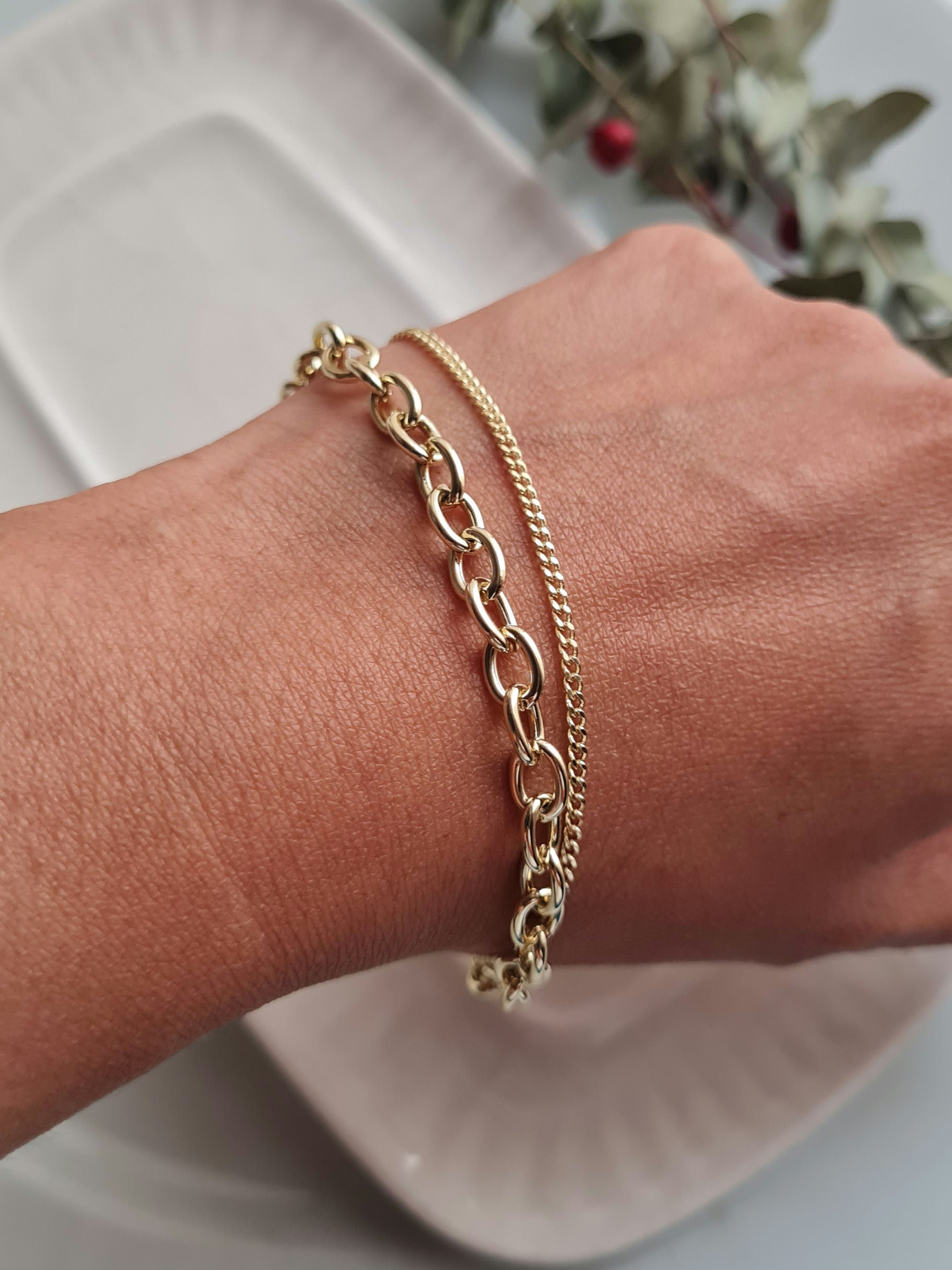 Pulsera Doble - Golden