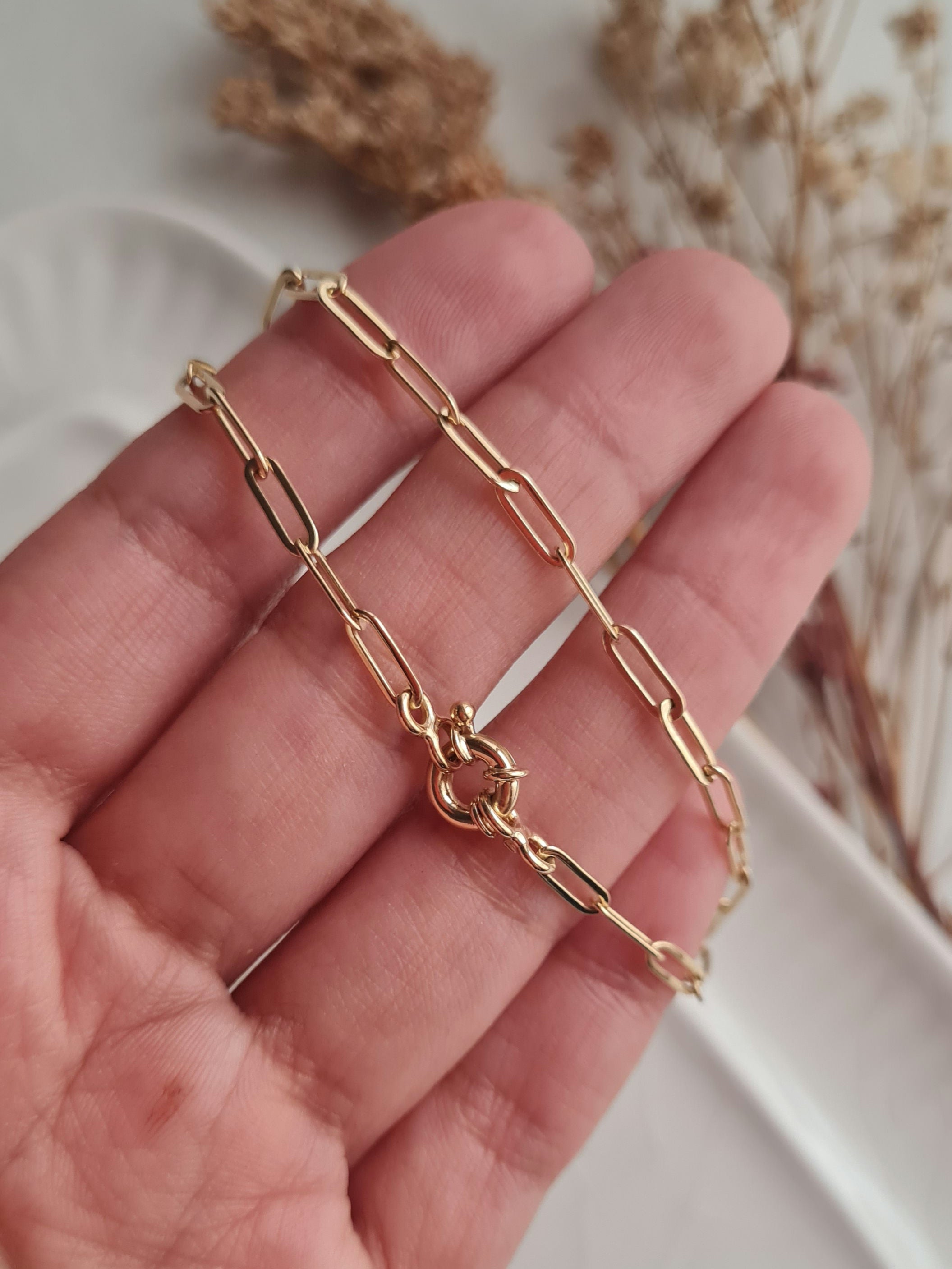 Pulsera Clip Thin - Oro 18k