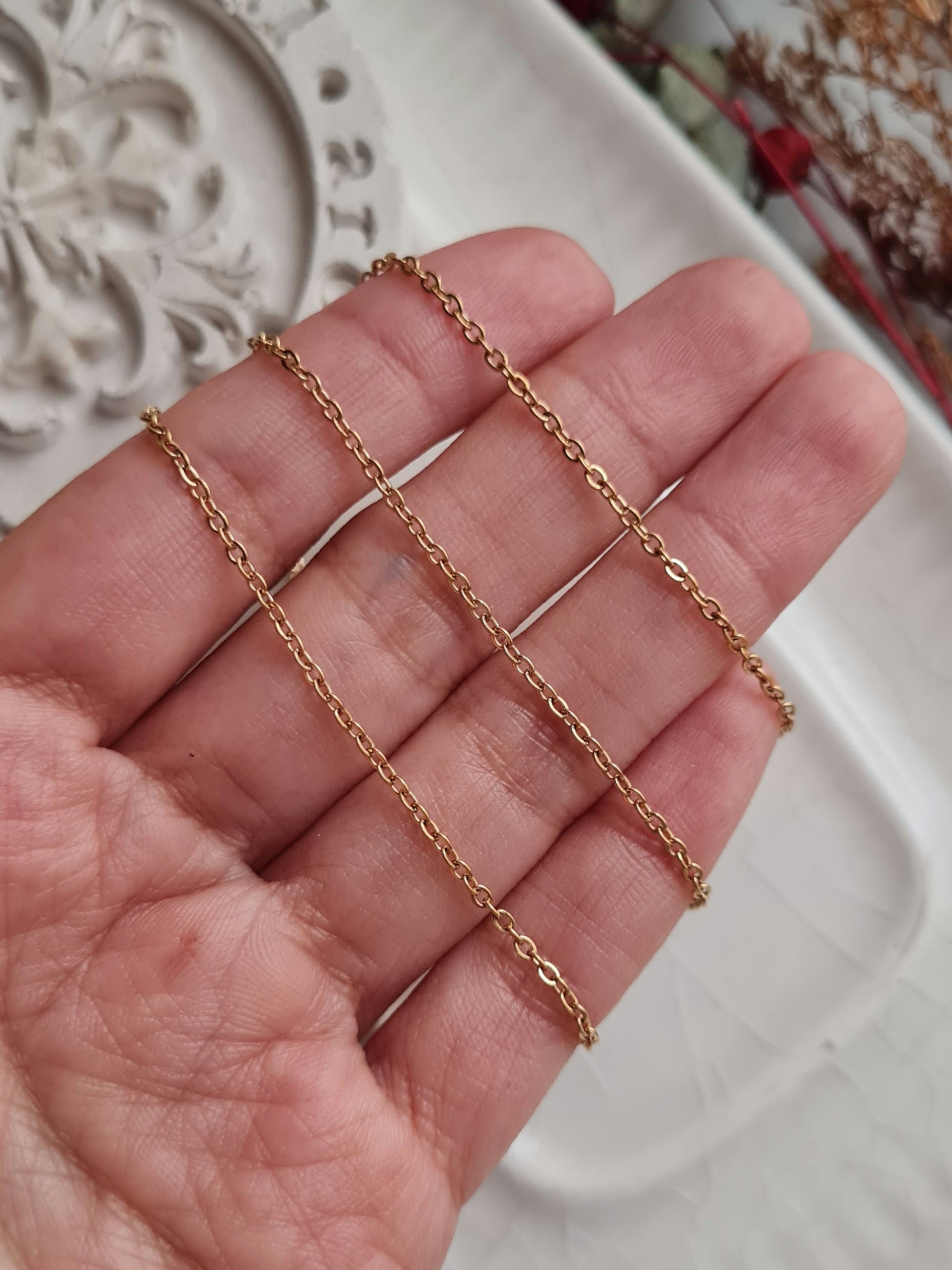 Cadena Martillada - Golden