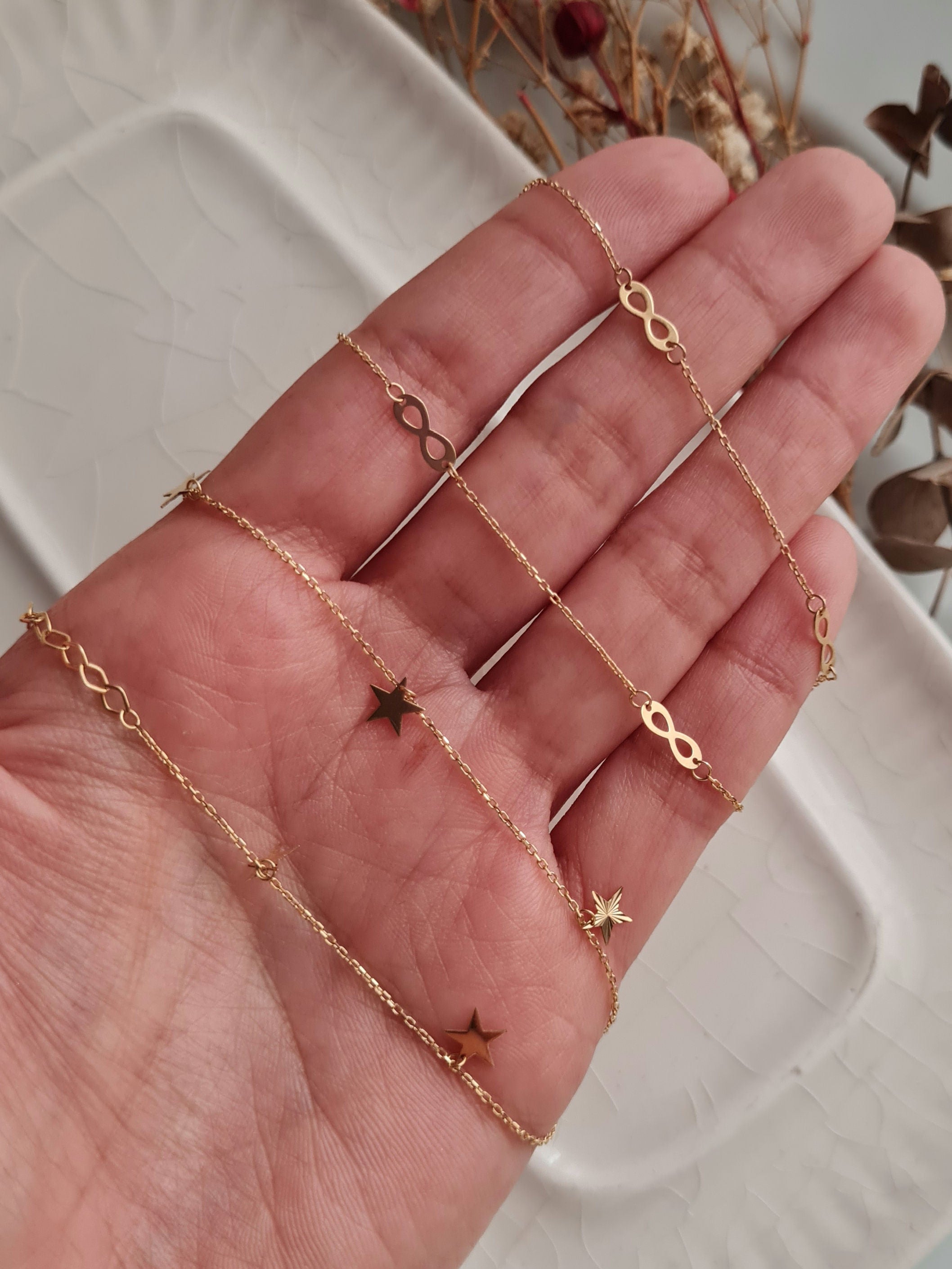 Tobillera 7 Estrellas - Oro 18k
