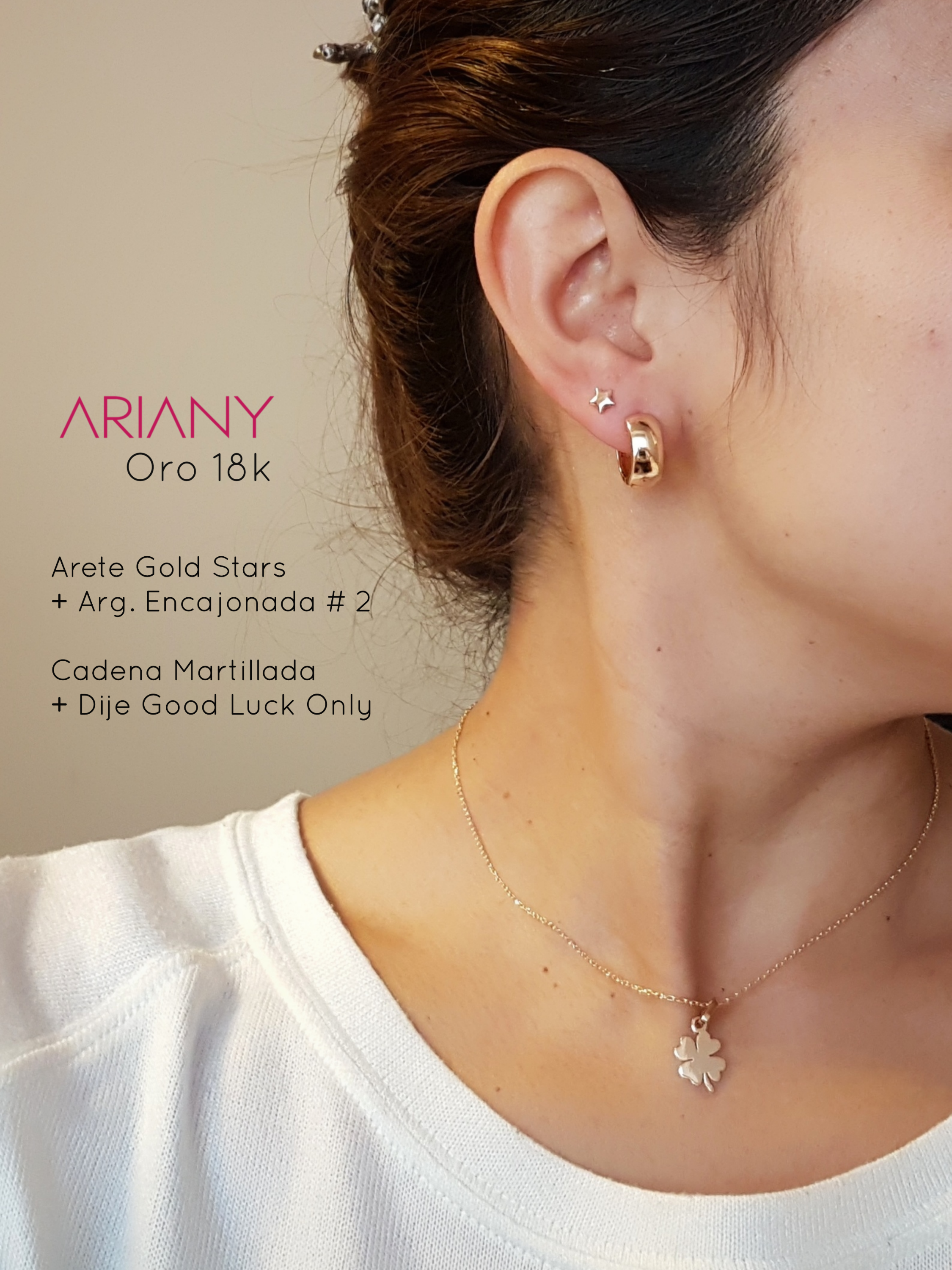 Aretes Estrella de los Deseos - Oro 18K