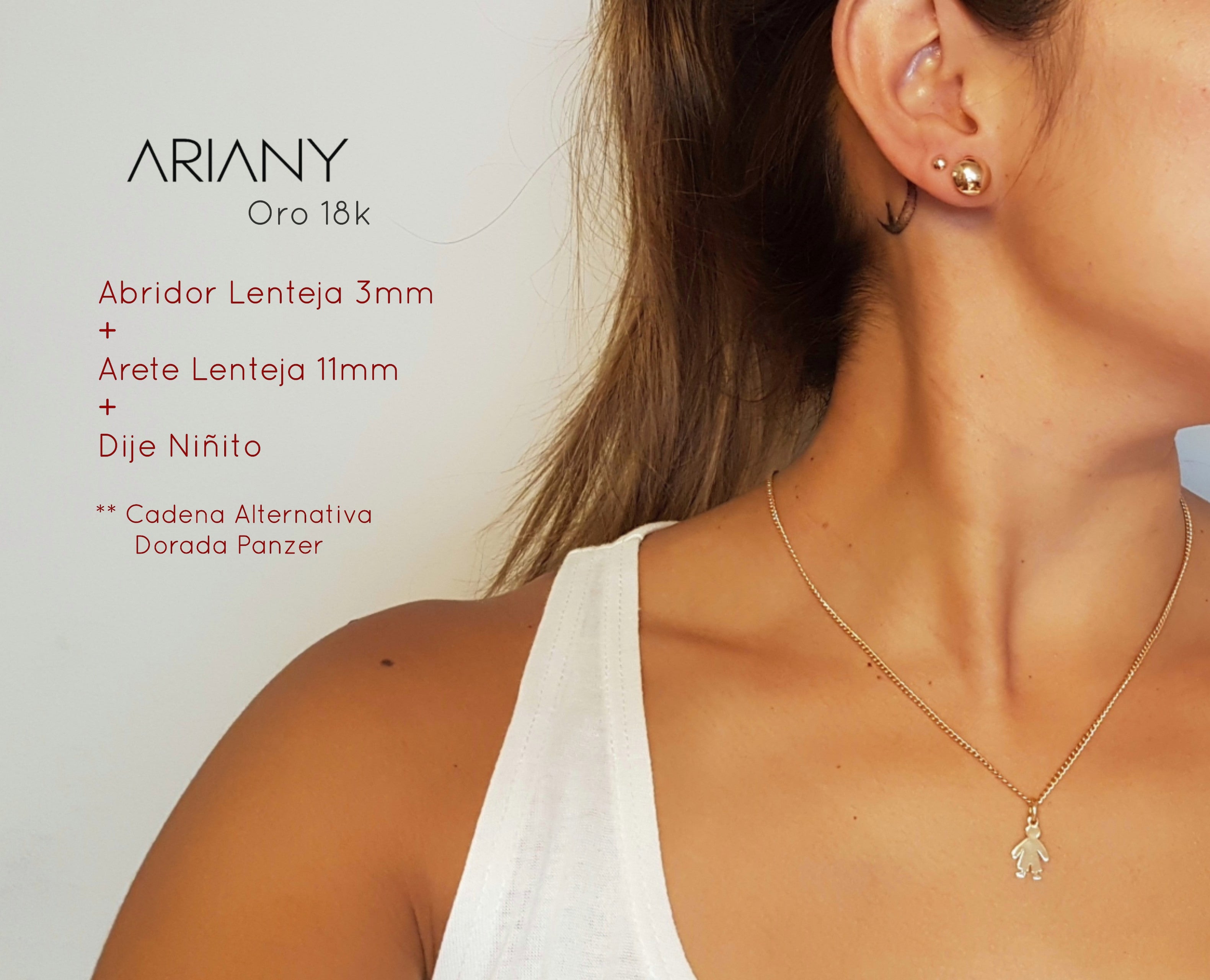 Dije Niño Minimalista - Oro 18k