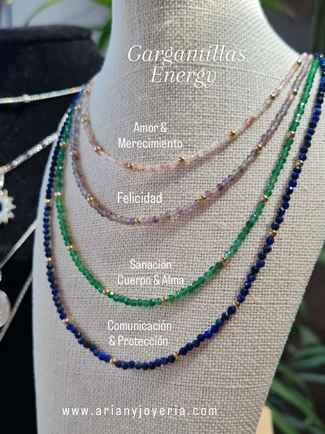 Gargantilla Piedras Naturales Energy - GF 14k
