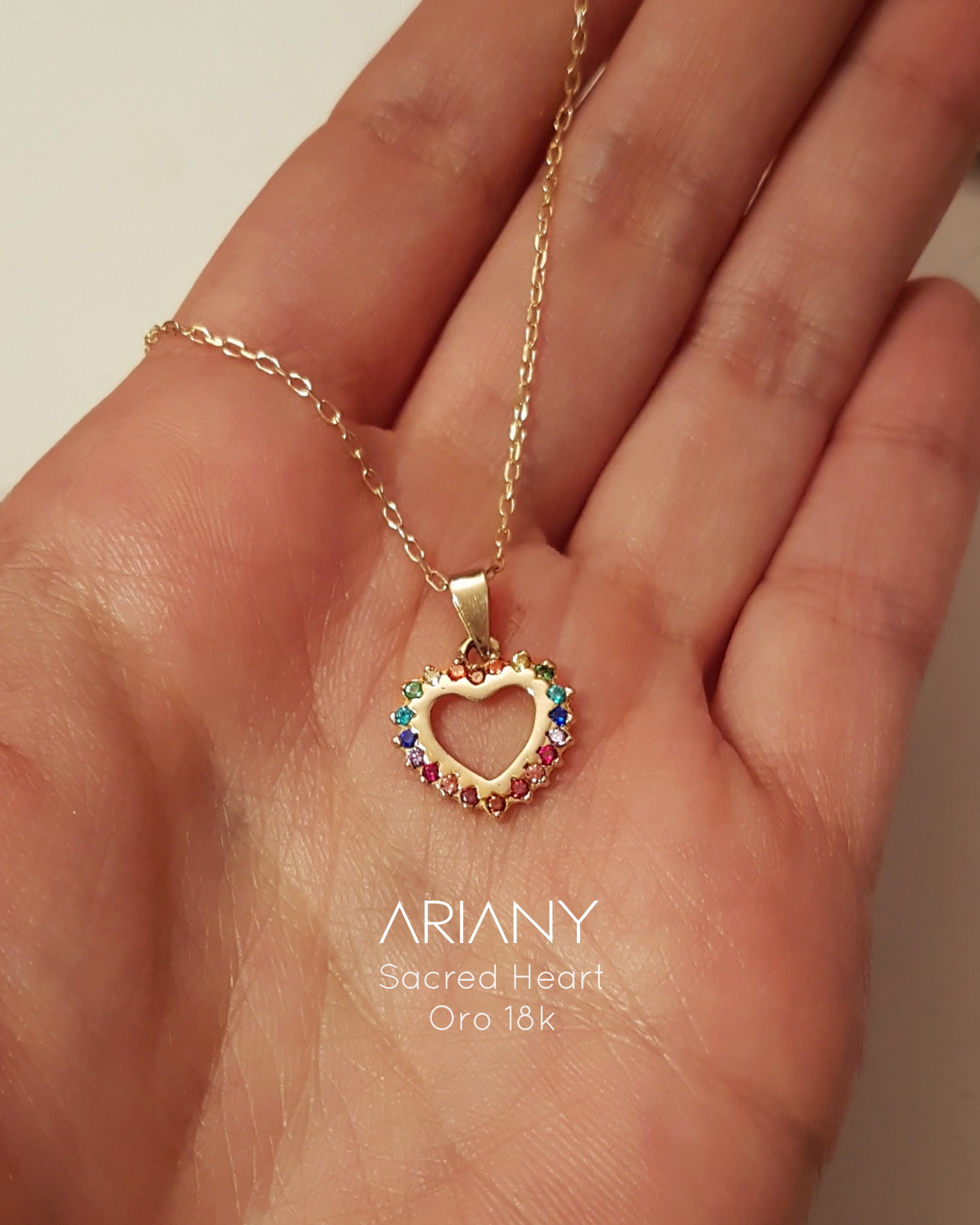 Dije Sagrado Corazón - Oro 18k