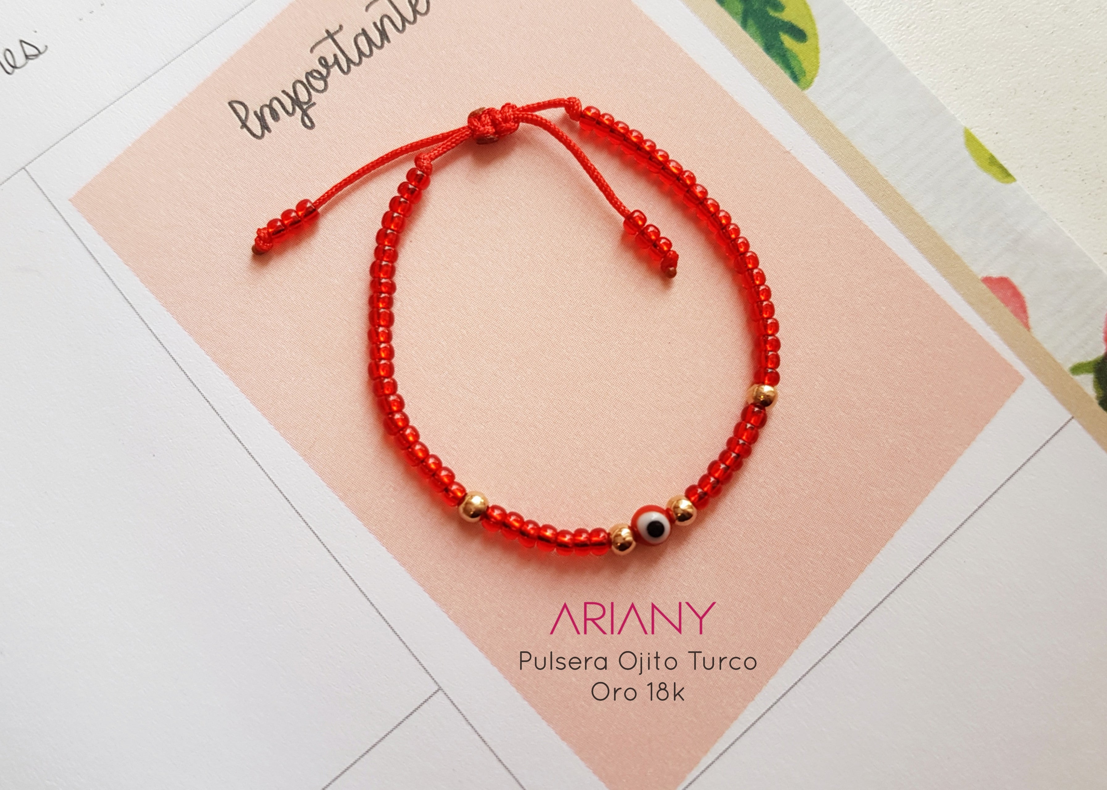 Pulsera Protección Ojo Turco - Oro 18k