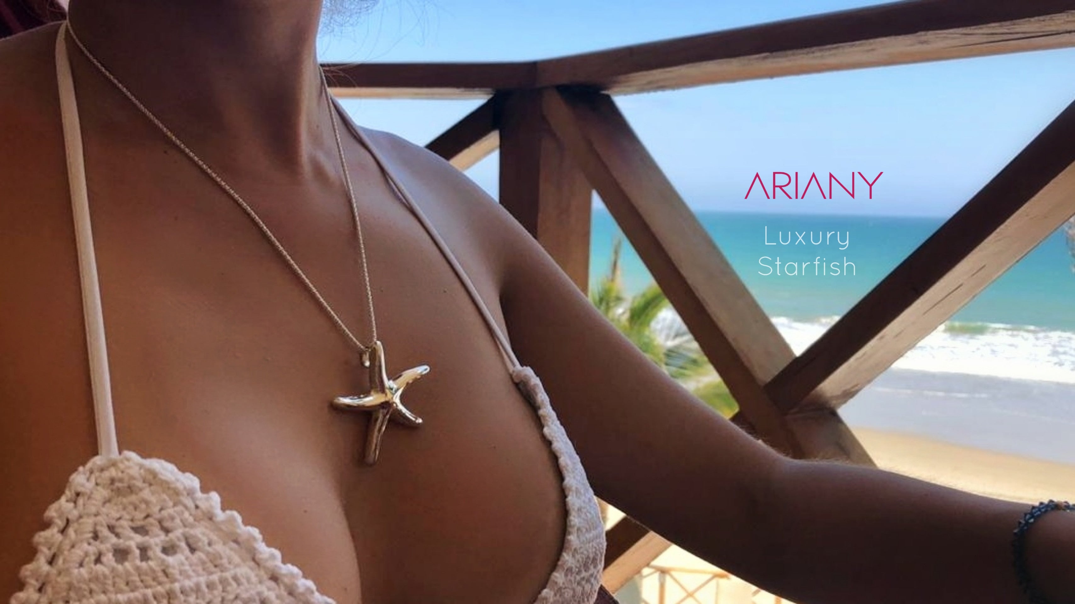 Juego Luxury Starfish (Cadena, dije y aretes) - Plata 950