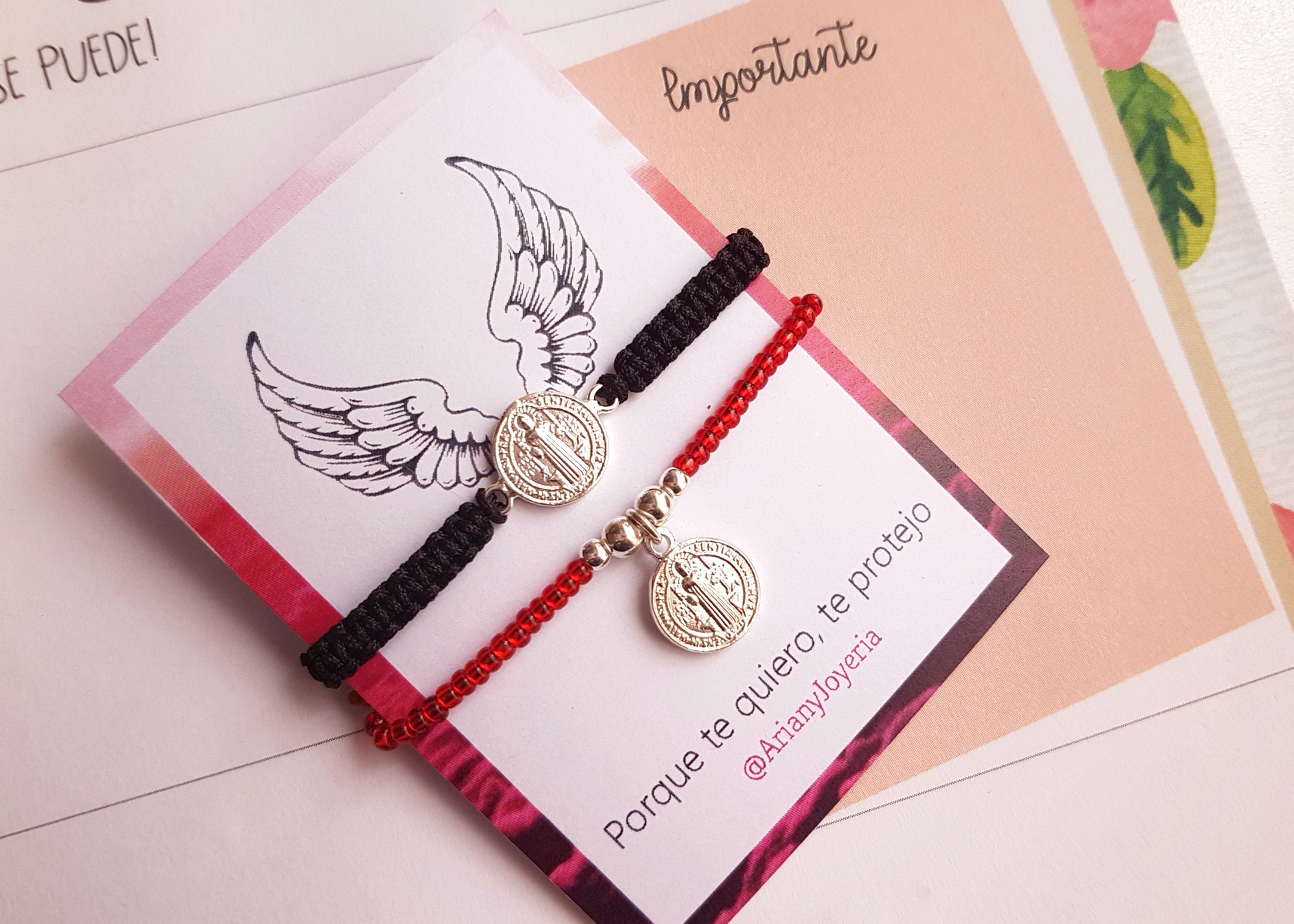 Pack x2: Pulseras San Benito - P925/950