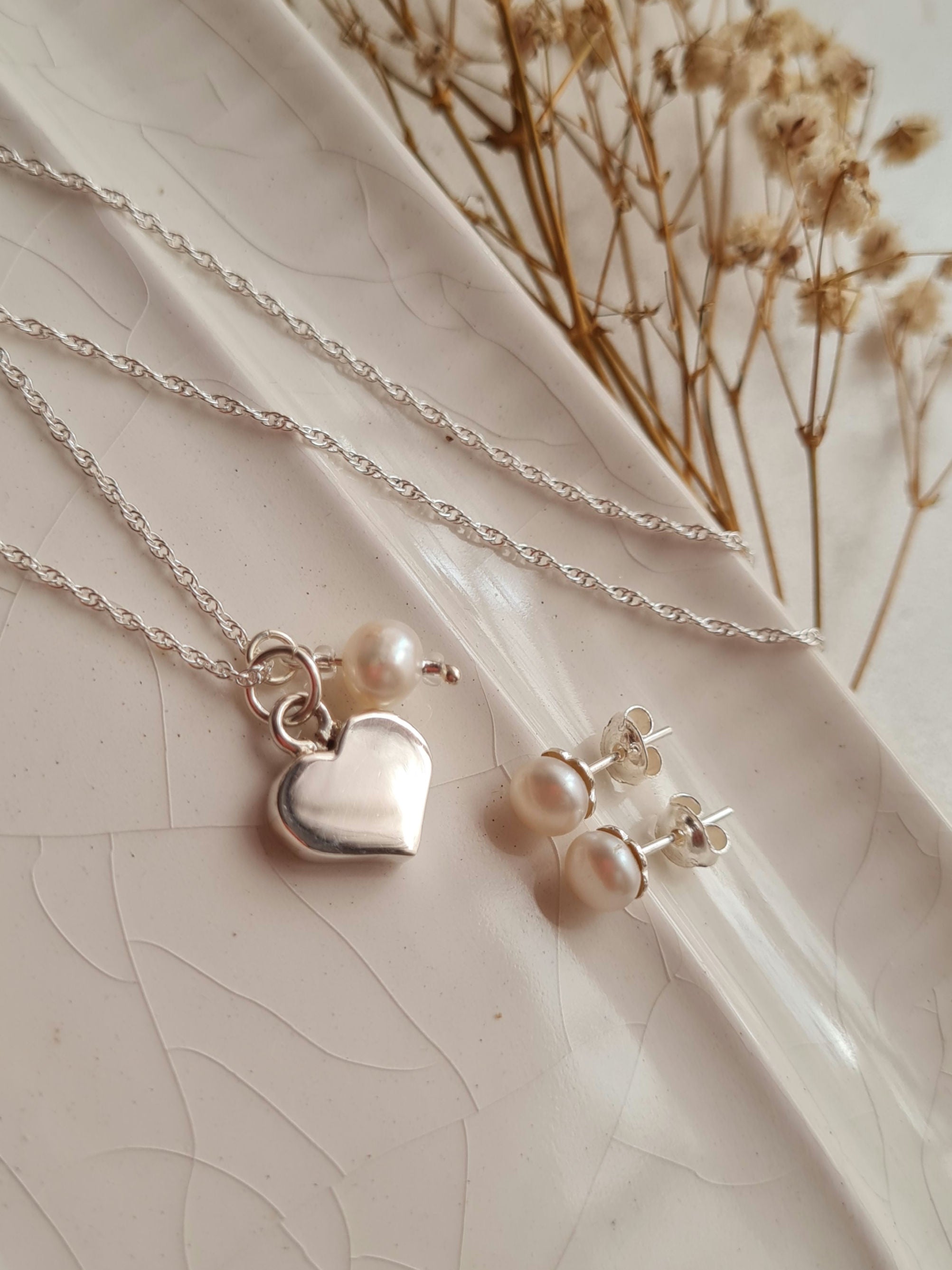 Cadena Love & Pearls - Plata 925/950