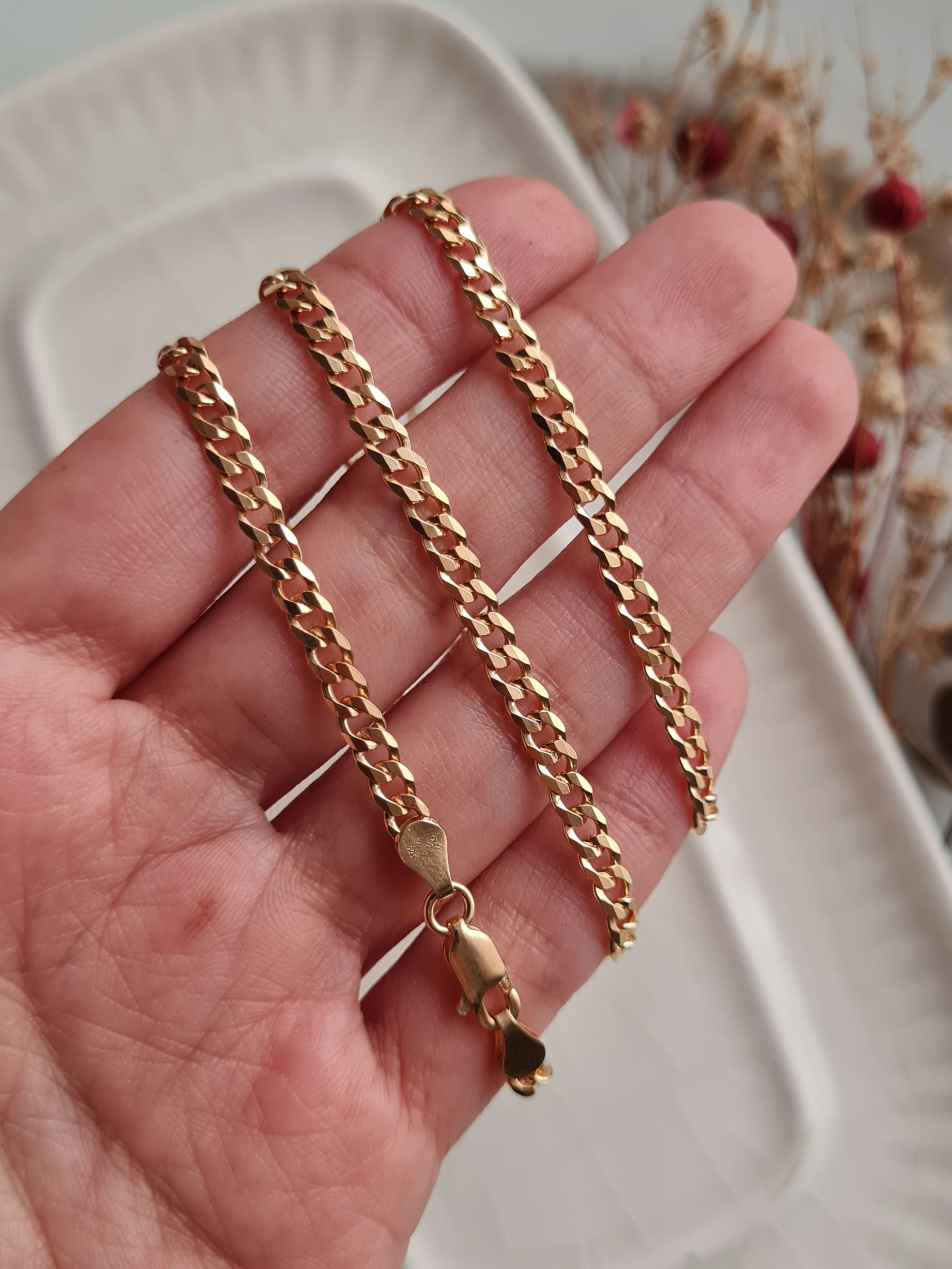 Cadena Lomo de Corvina Italiano - P925 Micrada 18k (Sin dije)