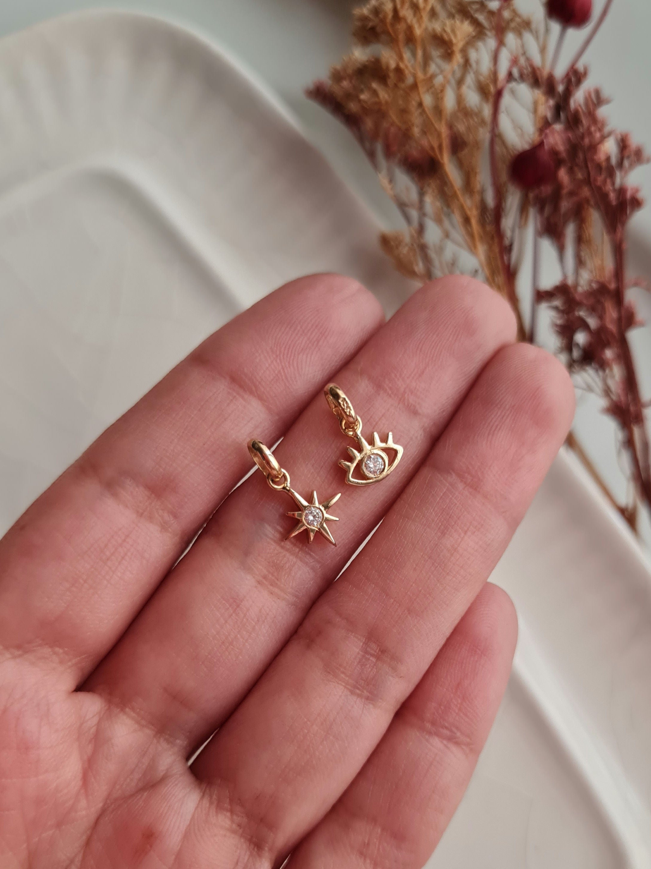 Dije Estrella del Norte Charm - Oro 18k