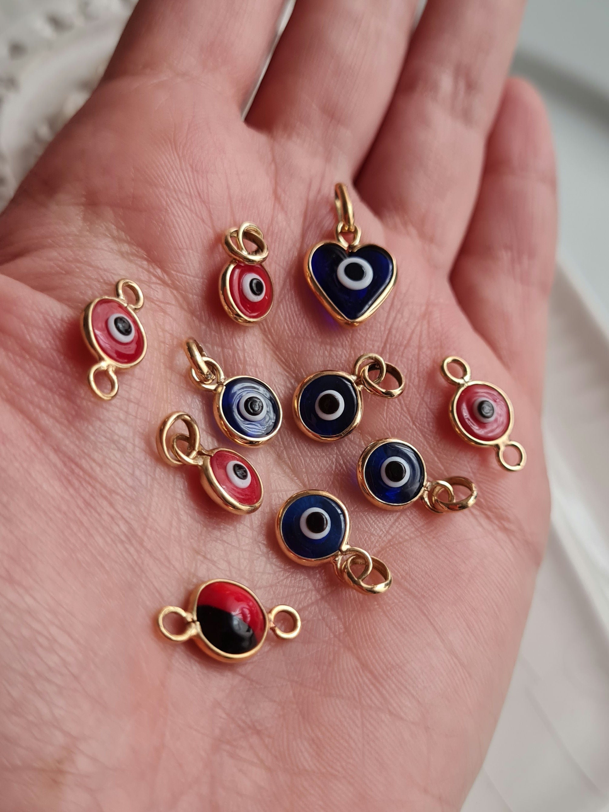 Dije Ojo Turco Corazon - Oro 18k